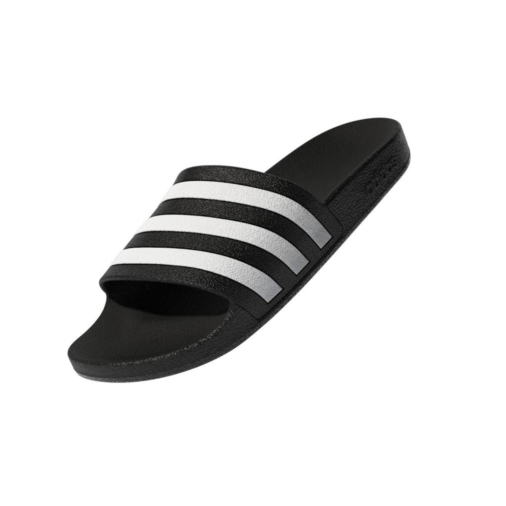 Black Adilette Aqua Slides, , large image number 12