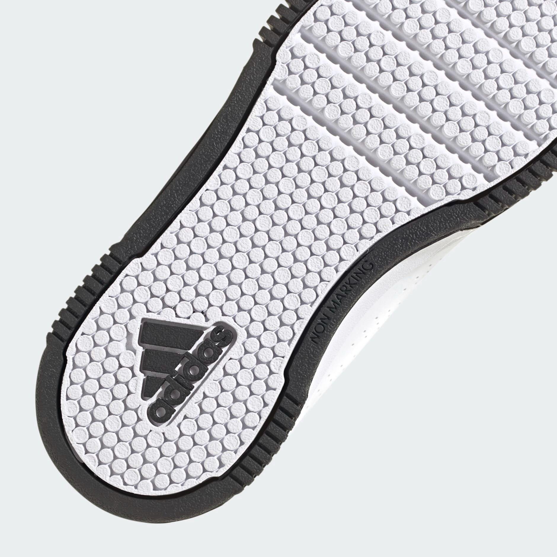 White Tensaur Hook And Loop Shoes, Kids Unisex, , large image number 3