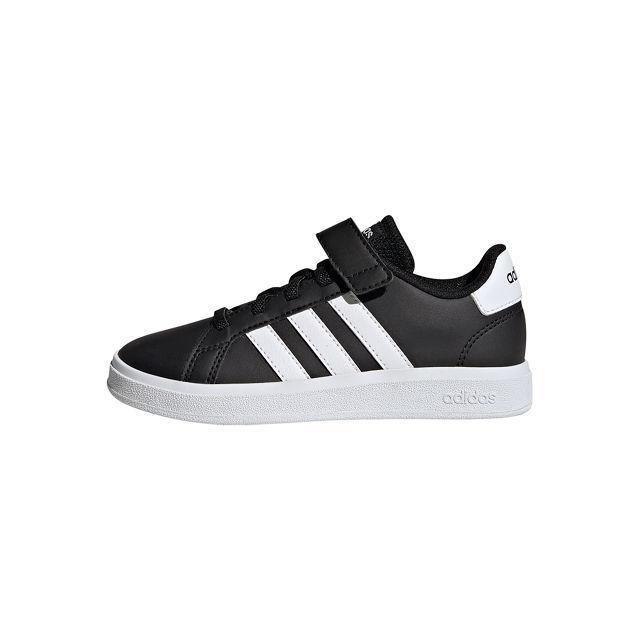 Black Court Classic Sneakers, Kids Unisex, , large image number 2