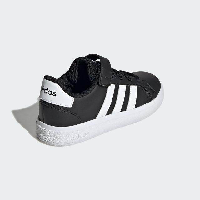Black Court Classic Sneakers, Kids Unisex, , large image number 4
