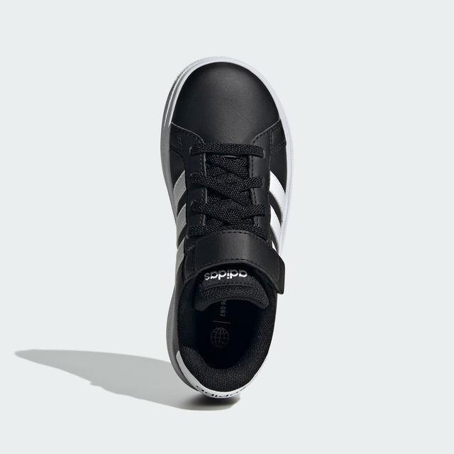 Black Court Classic Sneakers, Kids Unisex, , large image number 5