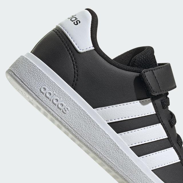 Black Court Classic Sneakers, Kids Unisex, , large image number 6