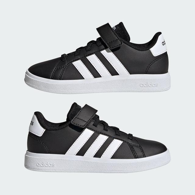 Black Court Classic Sneakers, Kids Unisex, , large image number 7