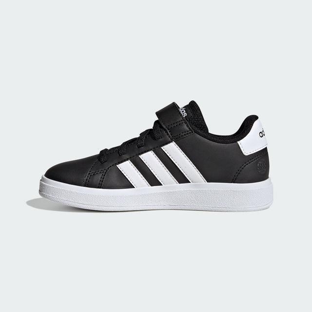 Black Court Classic Sneakers, Kids Unisex, , large image number 8