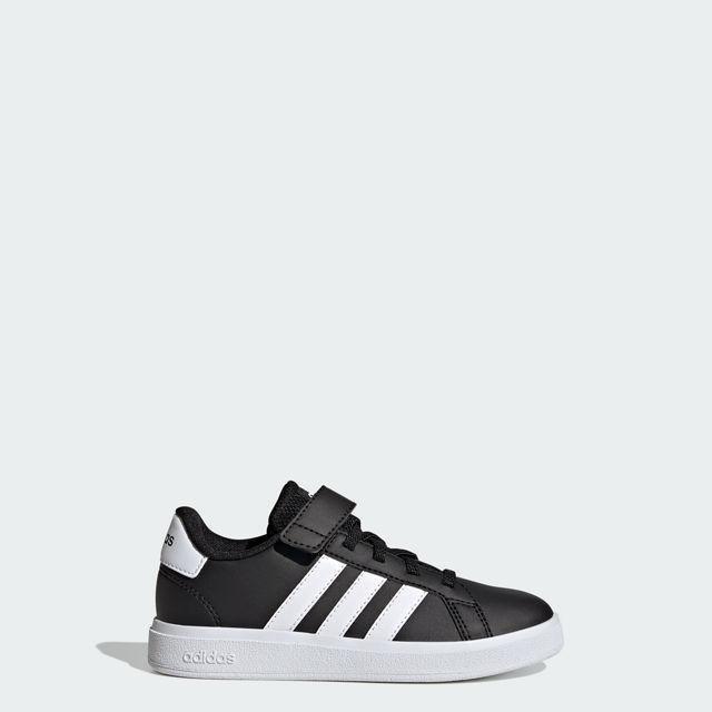 Black Court Classic Sneakers, Kids Unisex, , large image number 9