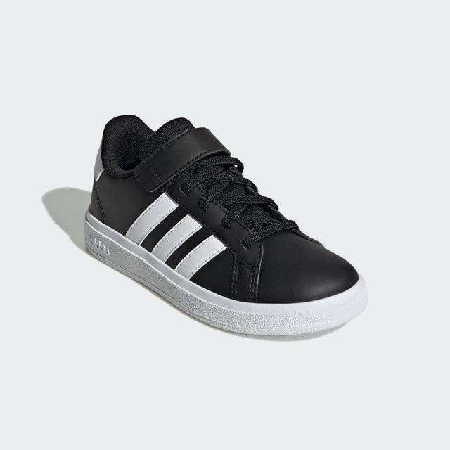Black Court Classic Sneakers, Kids Unisex, , large image number 10