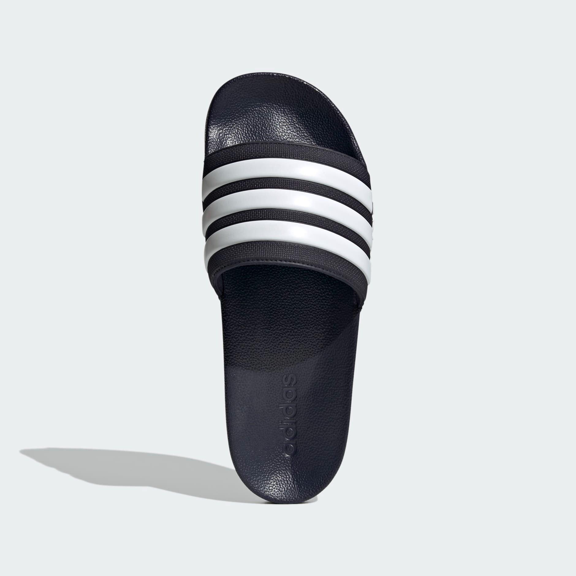 Black Adilette Shower Slides, , large image number 1