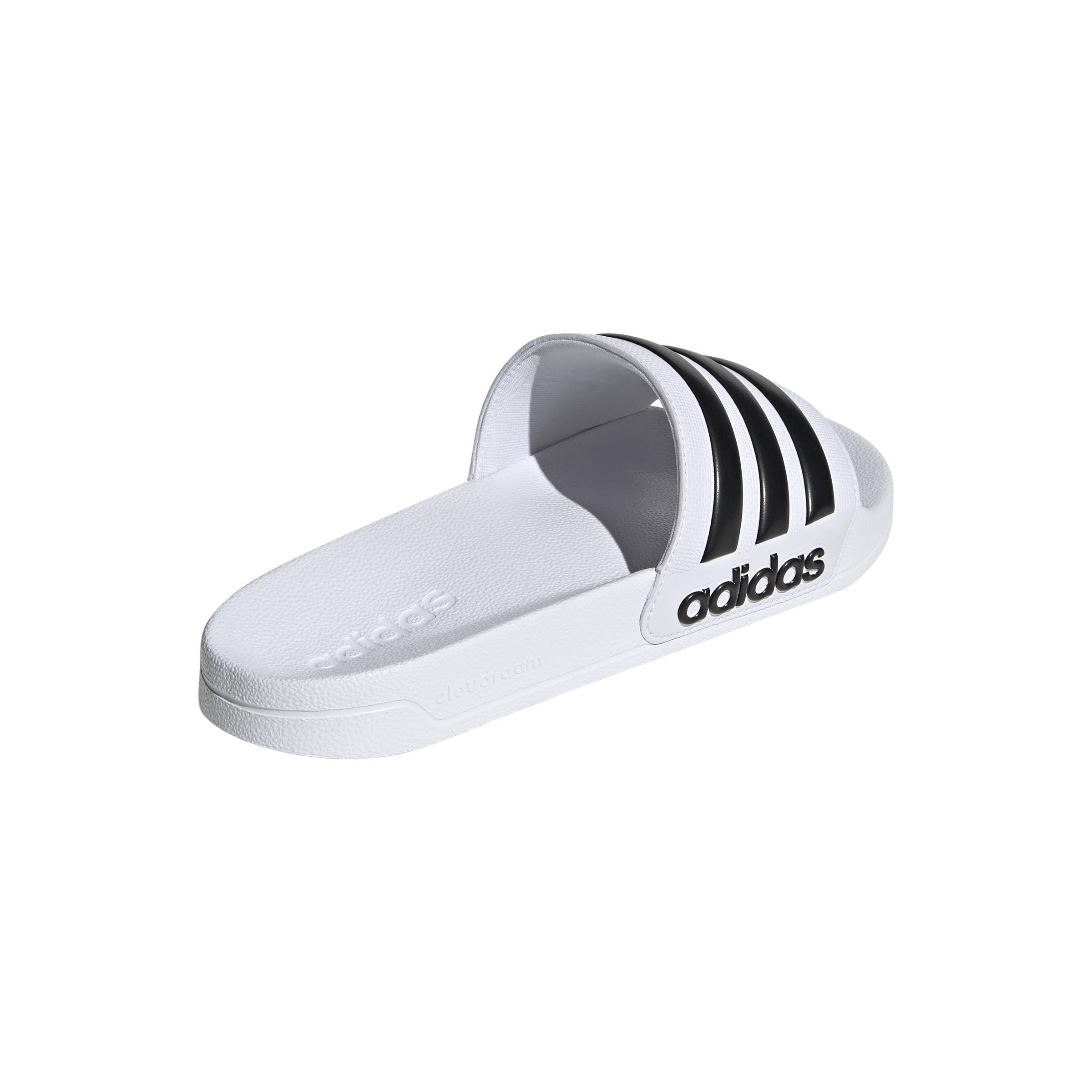 White Adilette Comfort Slides, , large image number 3