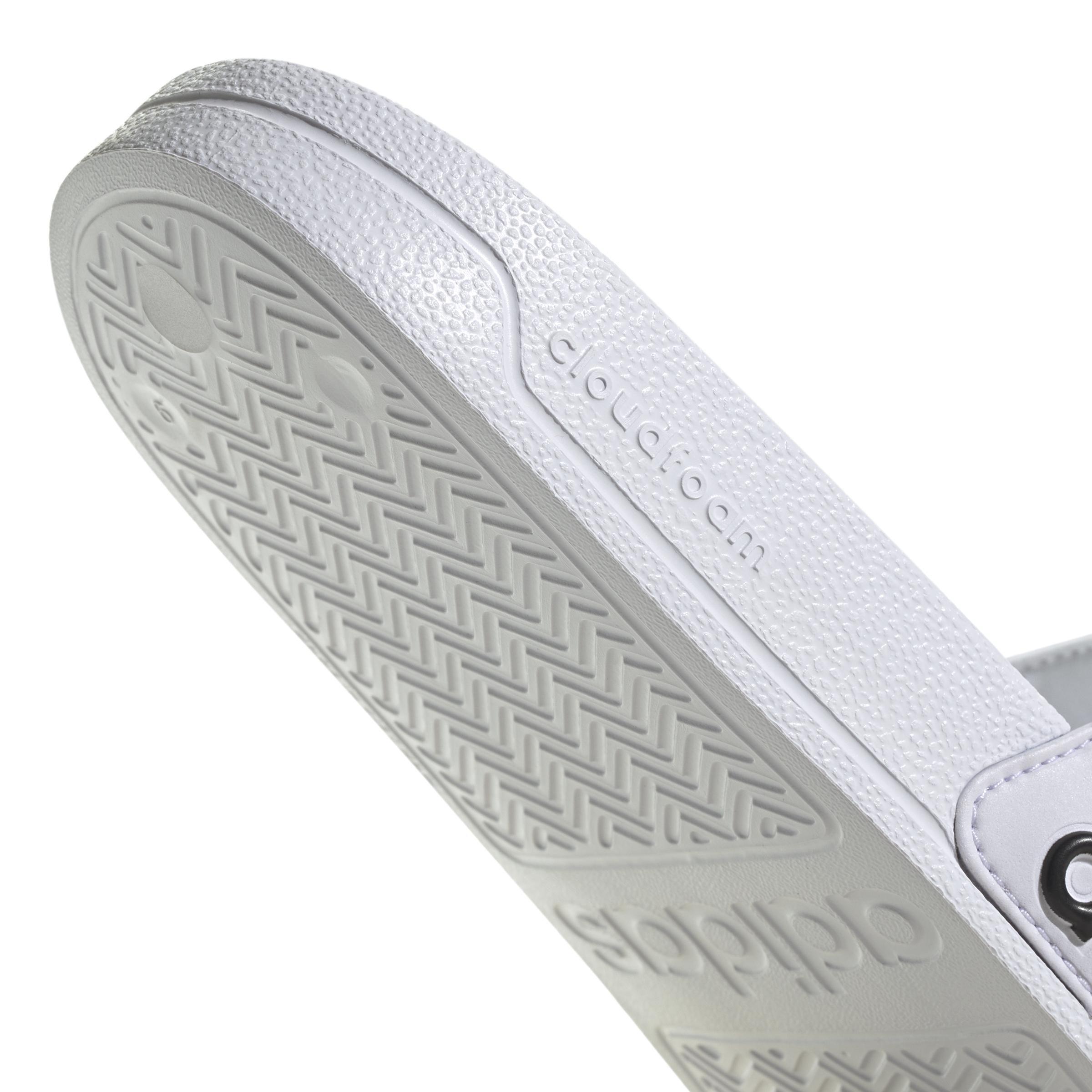 White Adilette Comfort Slides, , large image number 4