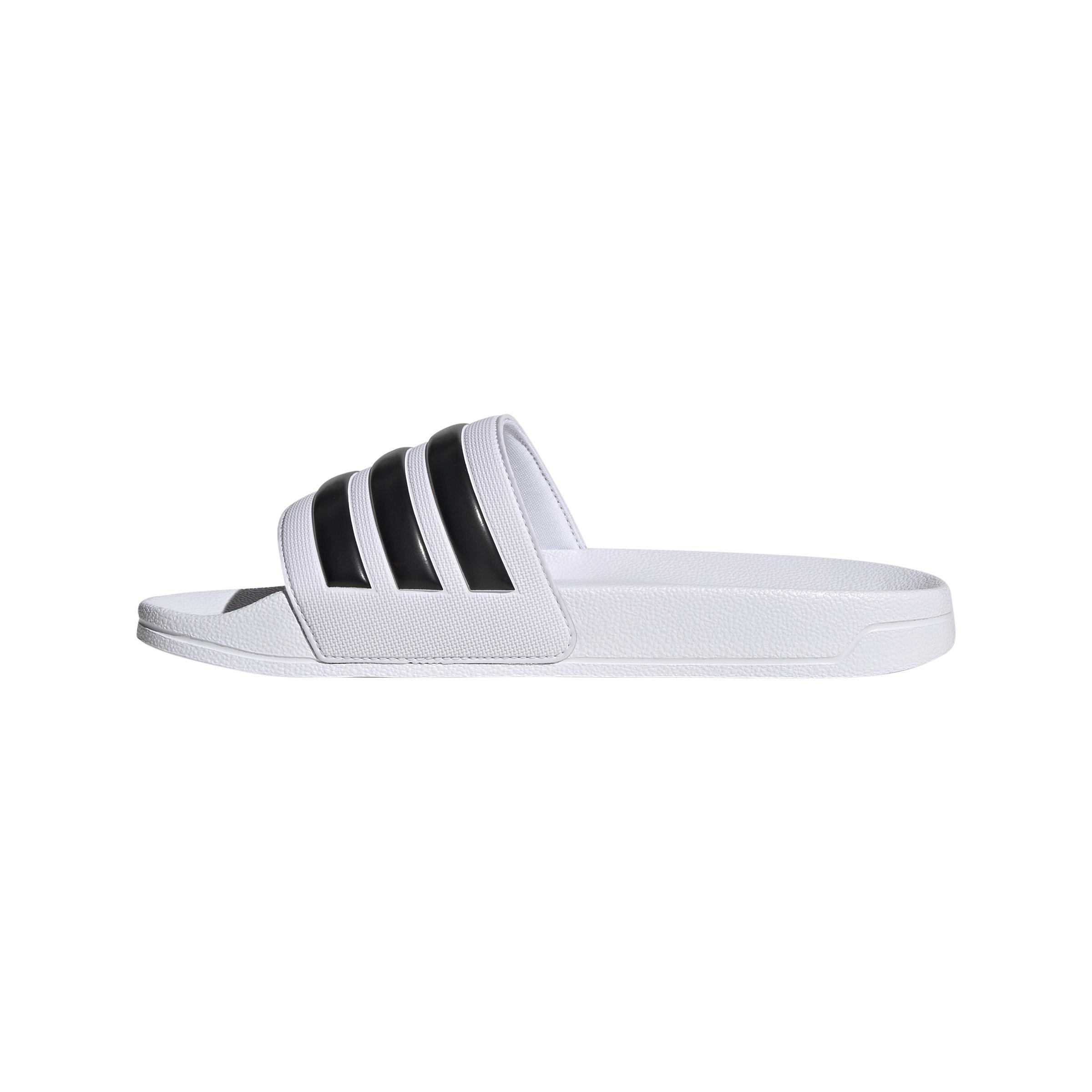 White Adilette Comfort Slides, , large image number 6