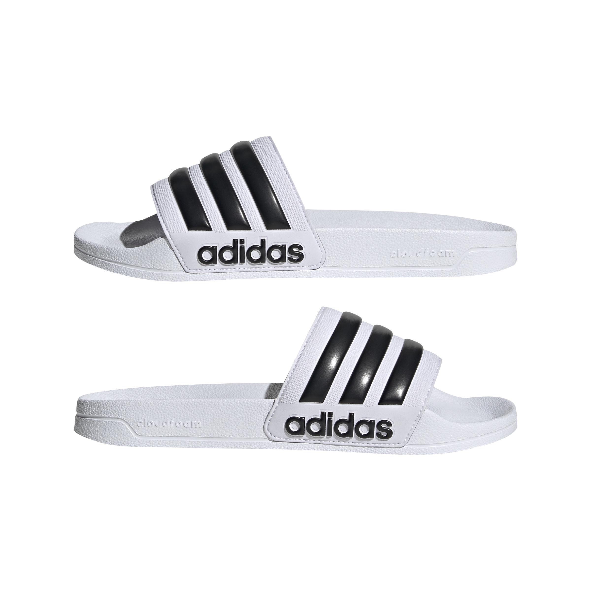 White Adilette Comfort Slides, , large image number 7