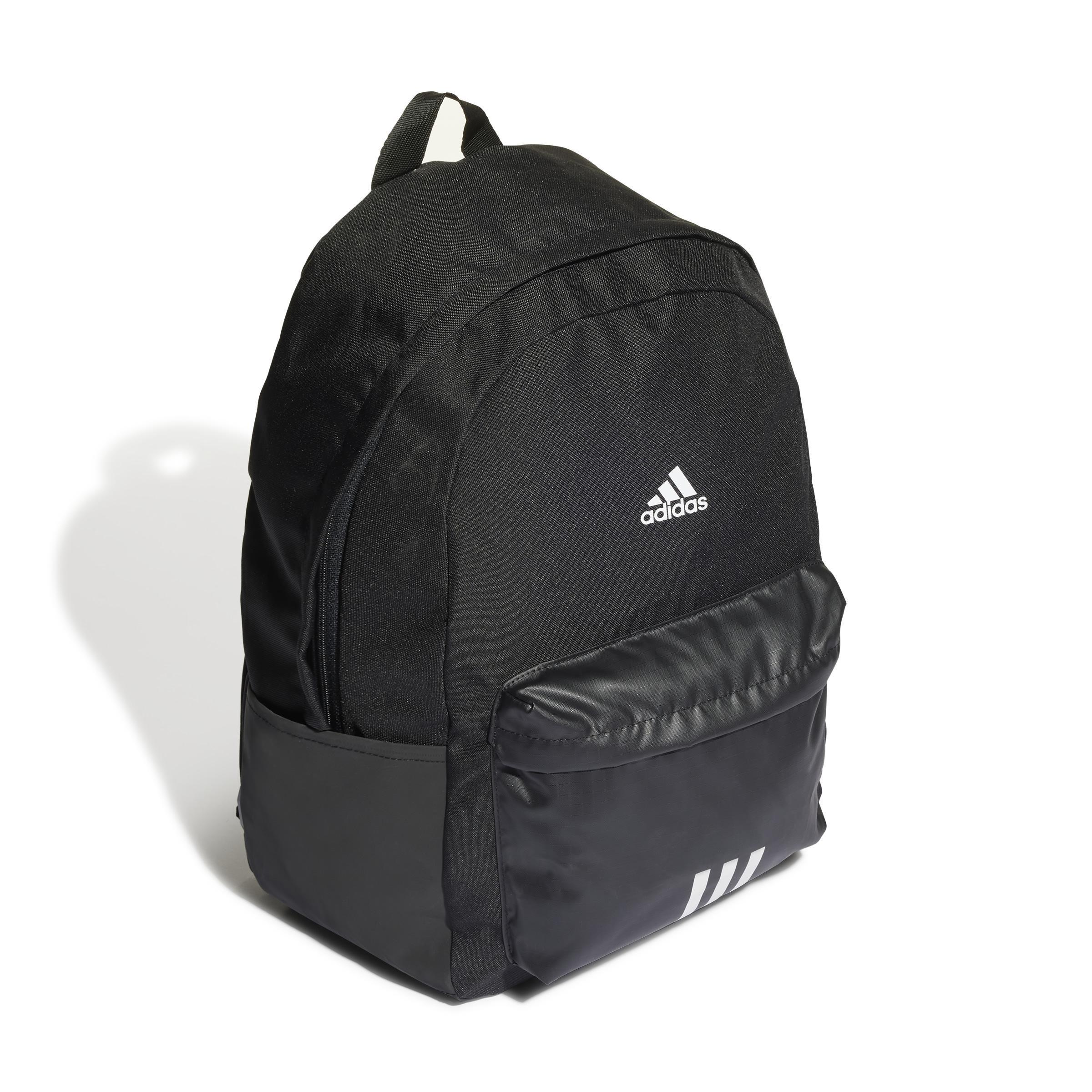 Black Classic Badge Backpack, No Color, large image number 0