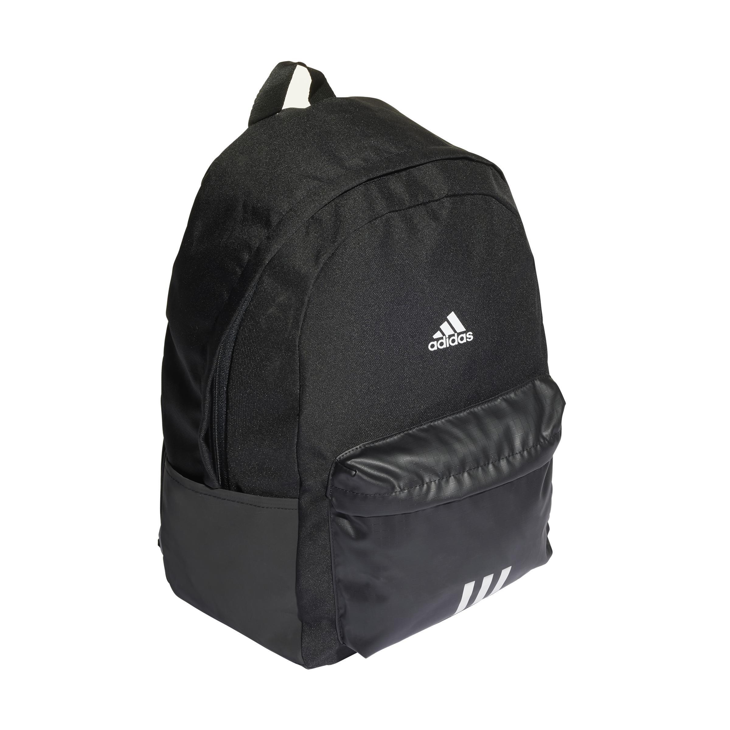 Black Classic Badge Backpack, No Color, large image number 4
