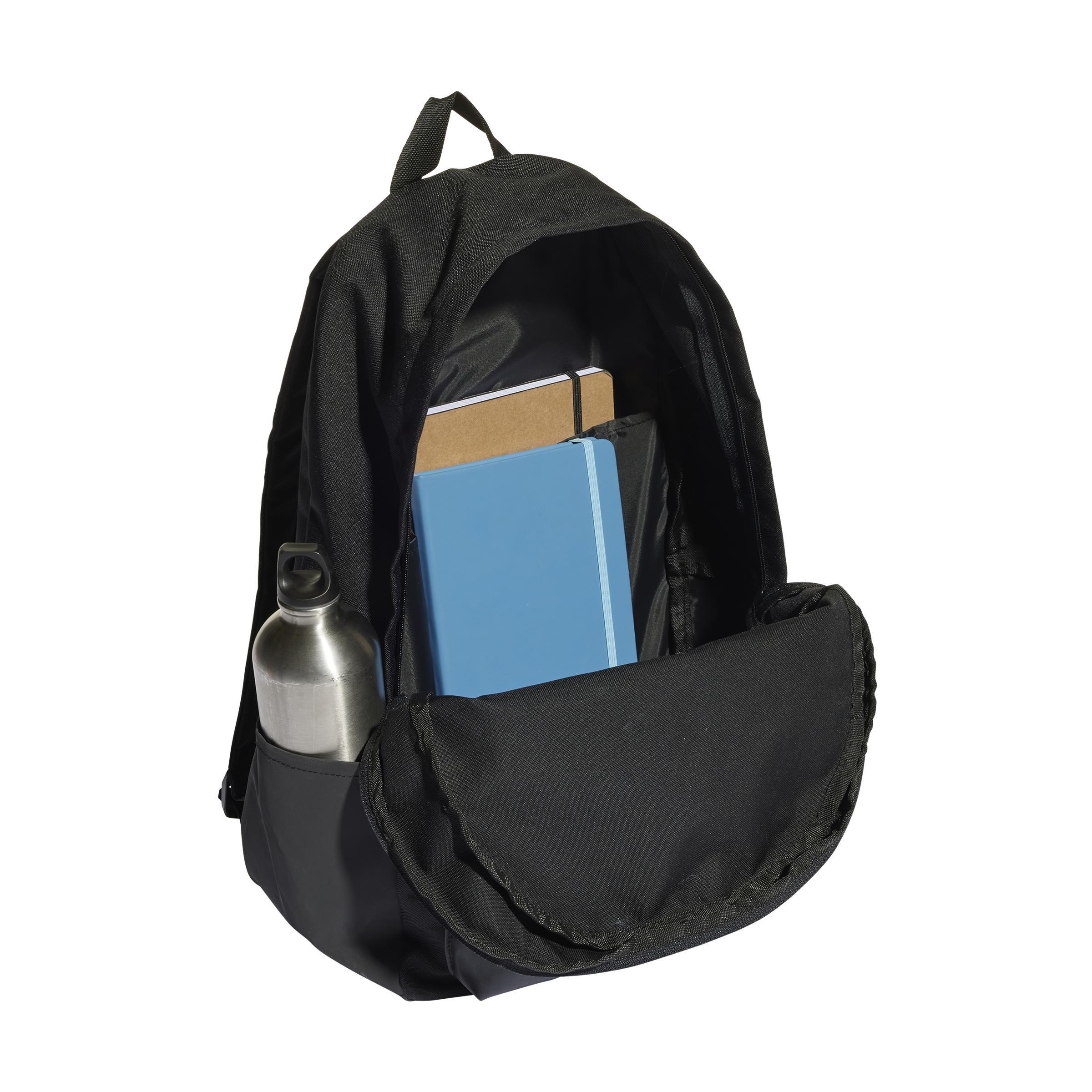 Black Classic Badge Backpack, No Color, large image number 5