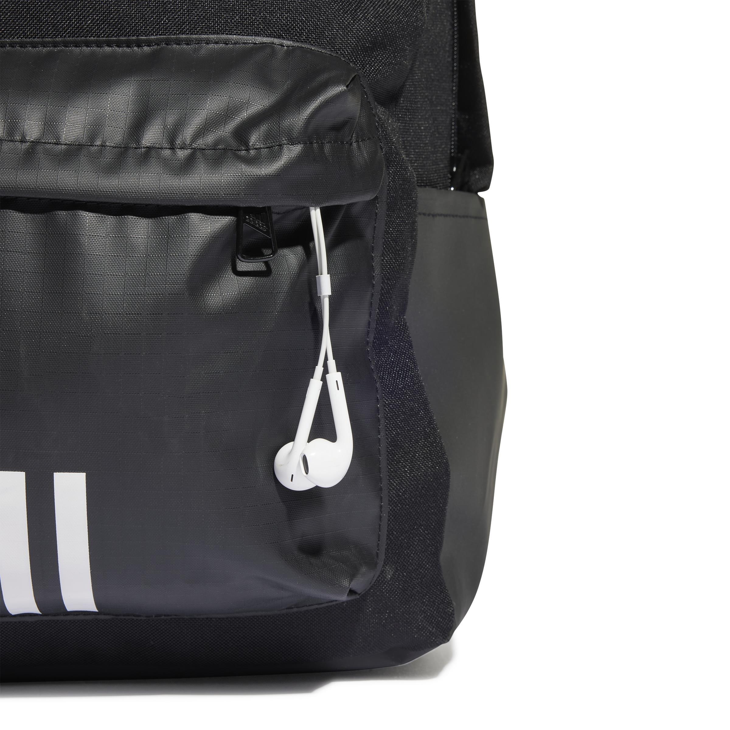Black Classic Badge Backpack, No Color, large image number 9