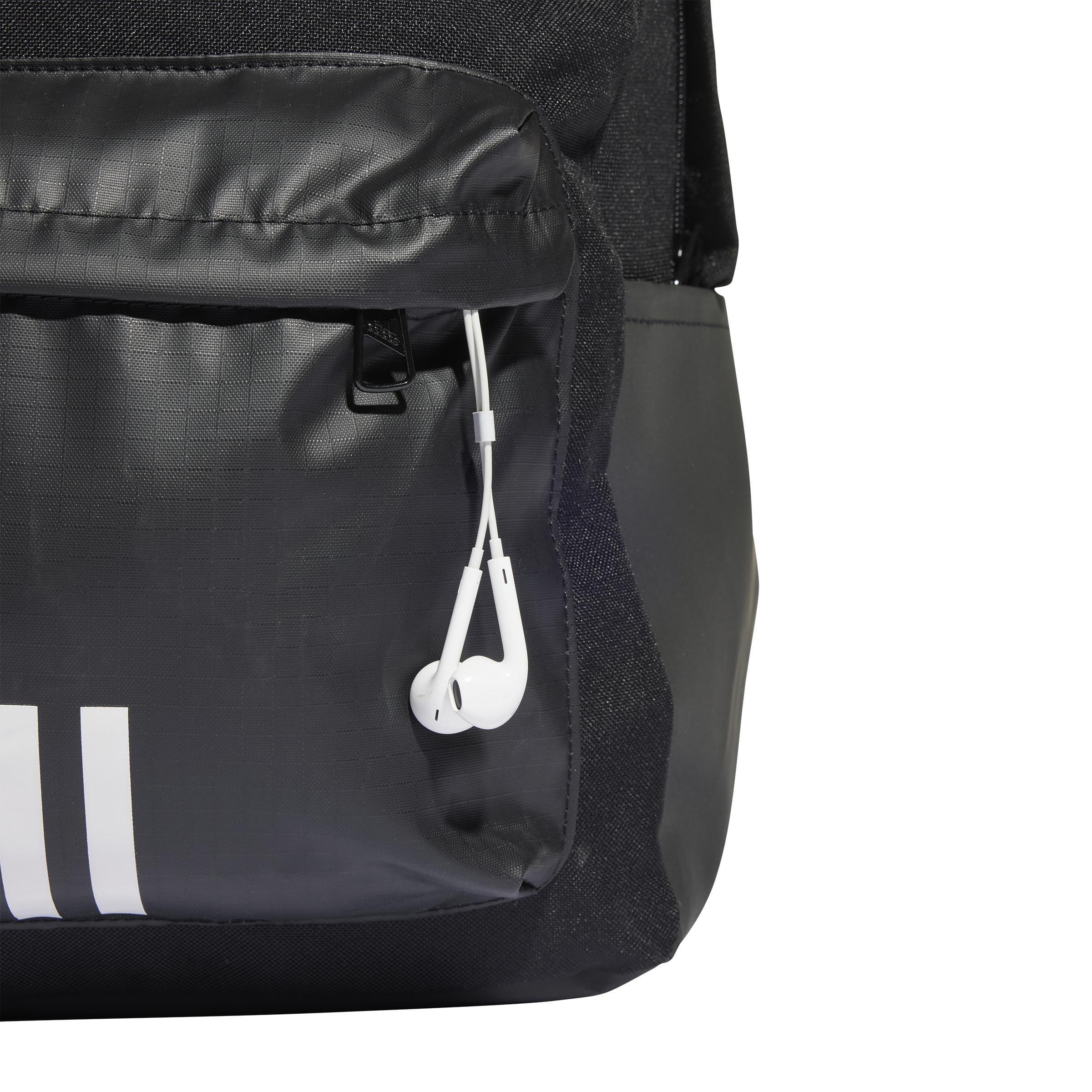 Black Classic Badge Backpack, No Color, large image number 10