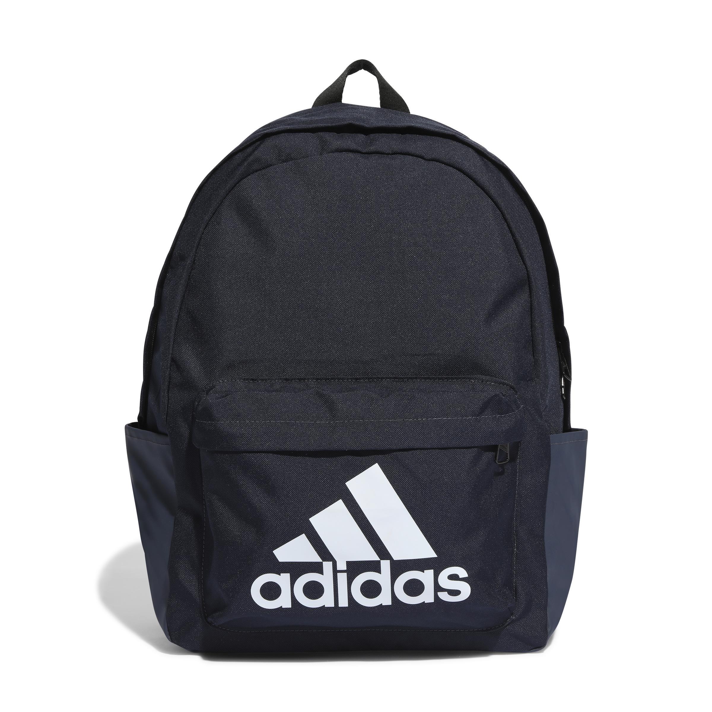 Black Classic Badge Backpack, No Color, large image number 0