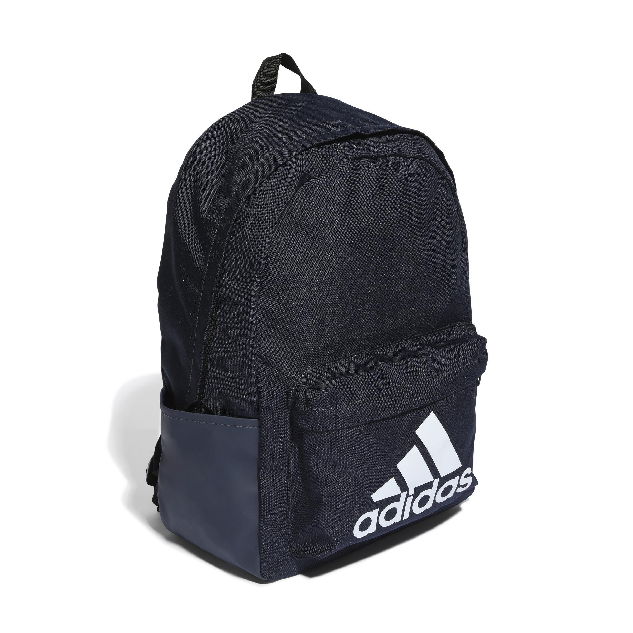 Black Classic Badge Backpack, No Color, large image number 2