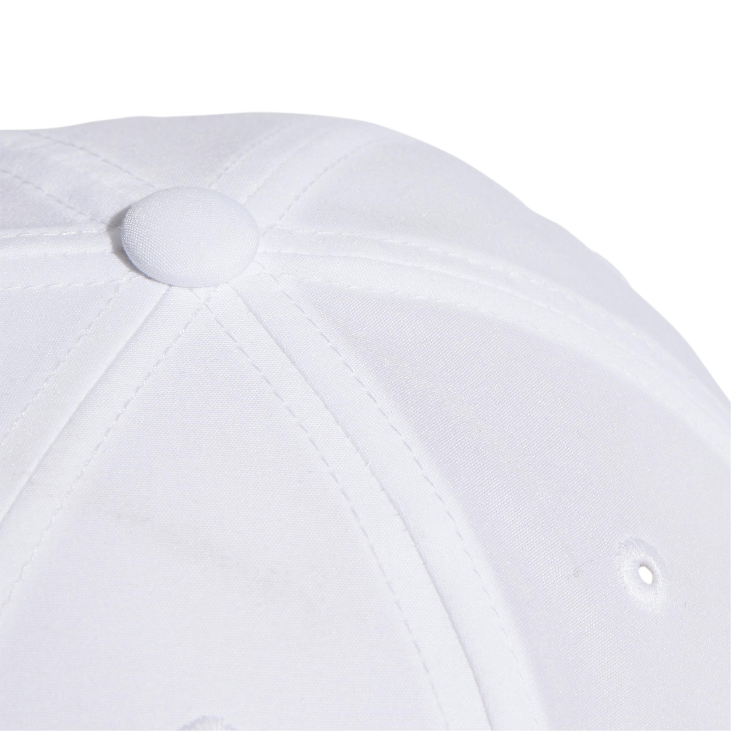 White Six-Panel Baseball Cap, , large image number 2