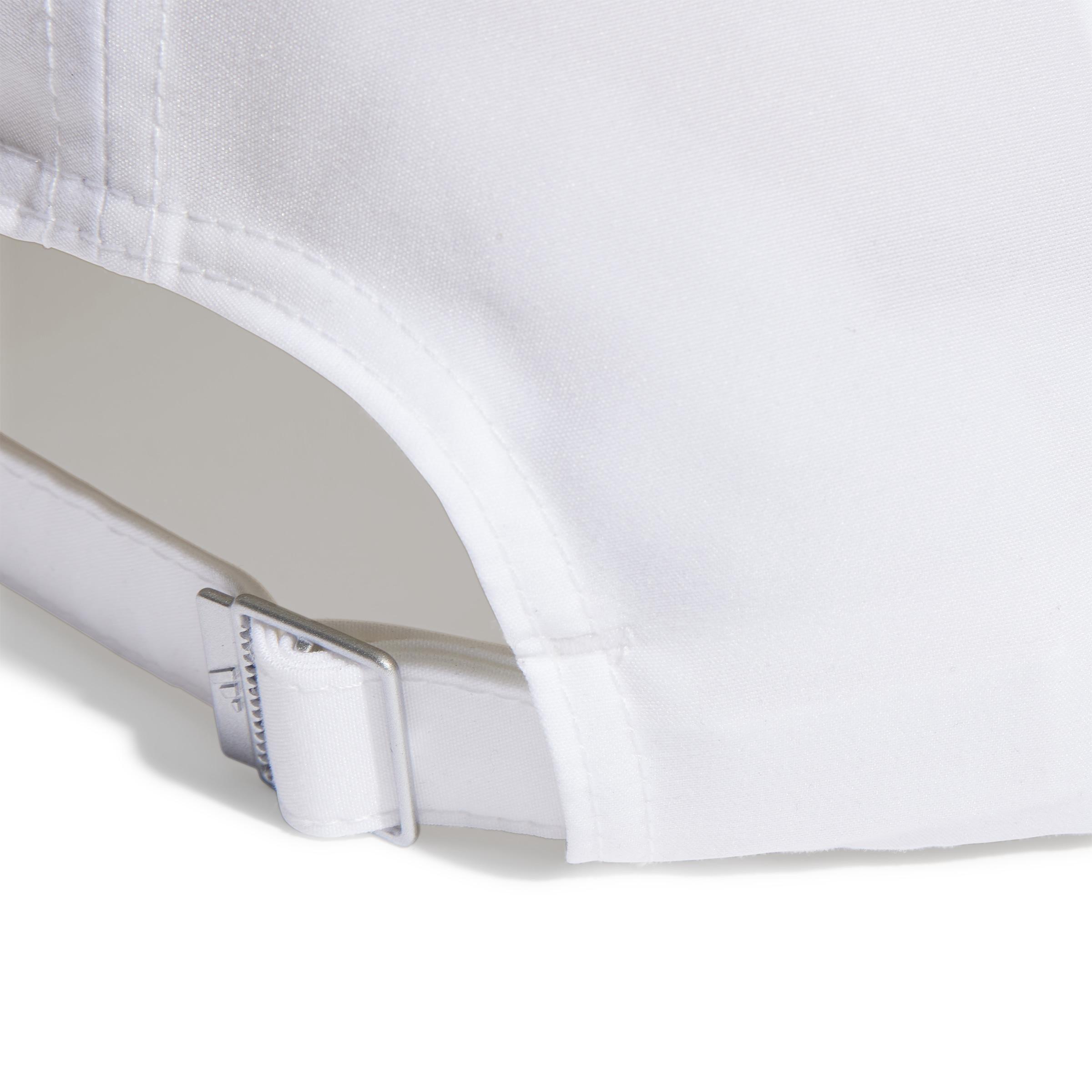 White Six-Panel Baseball Cap, , large image number 3
