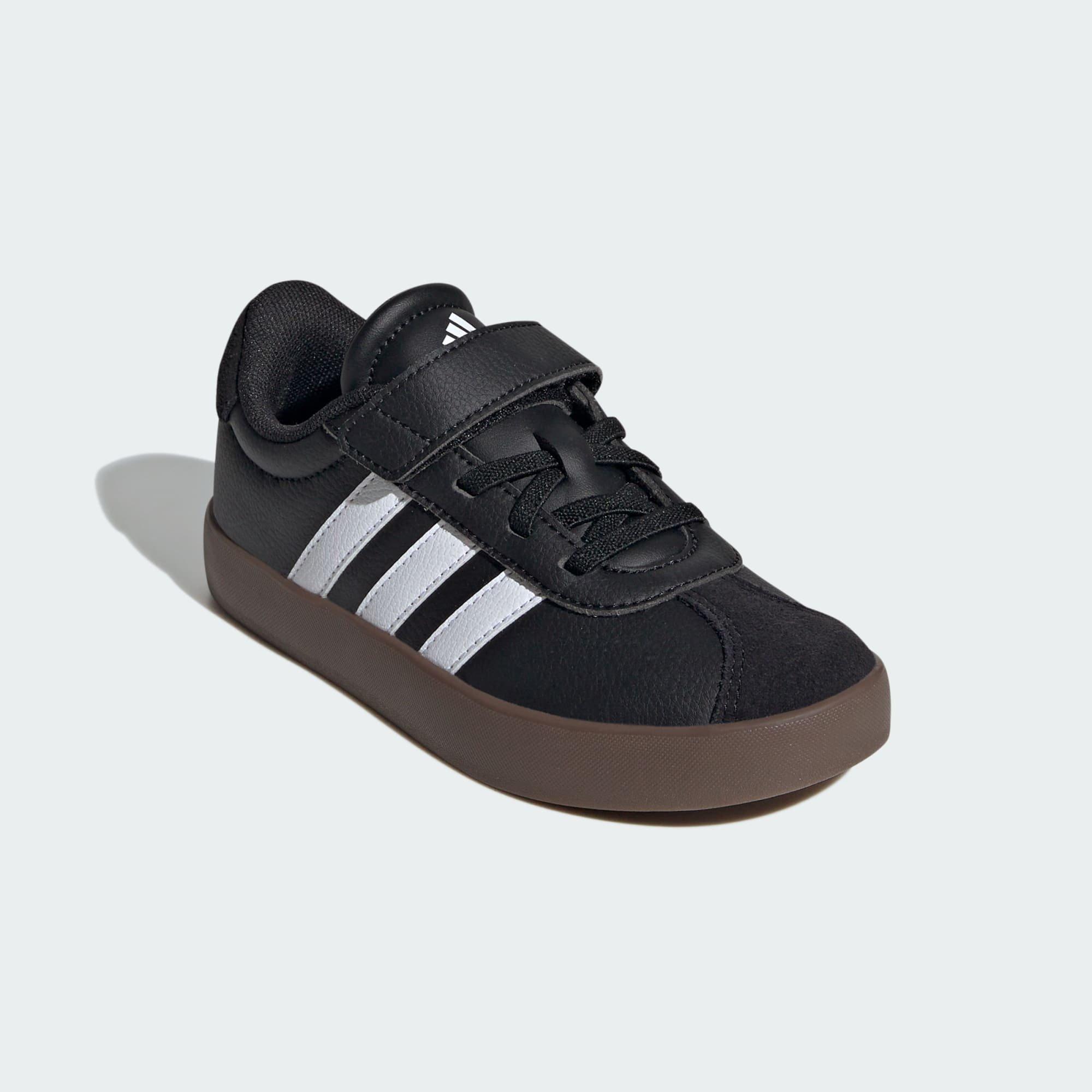 Black Vl Court 3.0 Skateboarding Shoes, Kids Unisex, , large image number 2