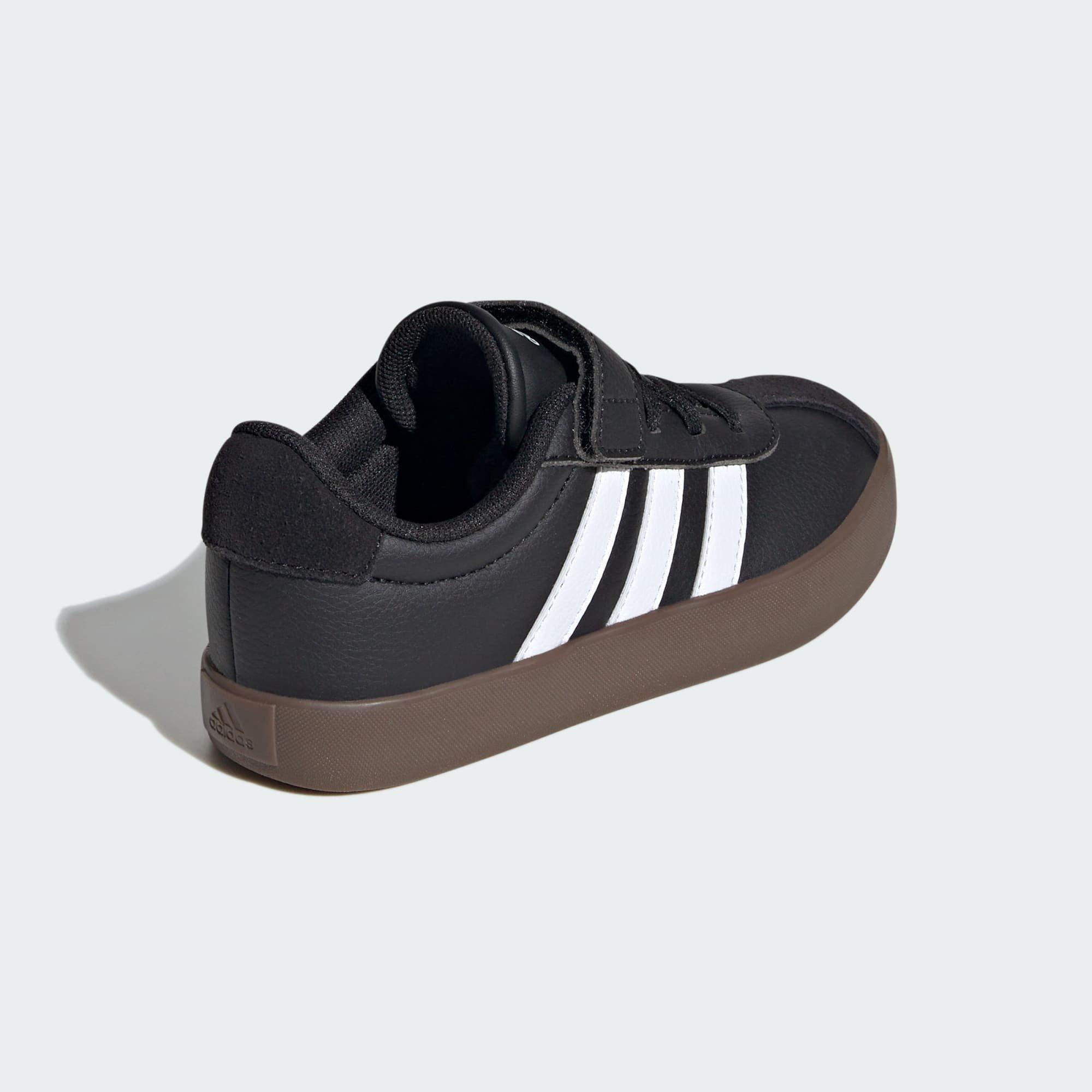Black Vl Court 3.0 Skateboarding Shoes, Kids Unisex, , large image number 3