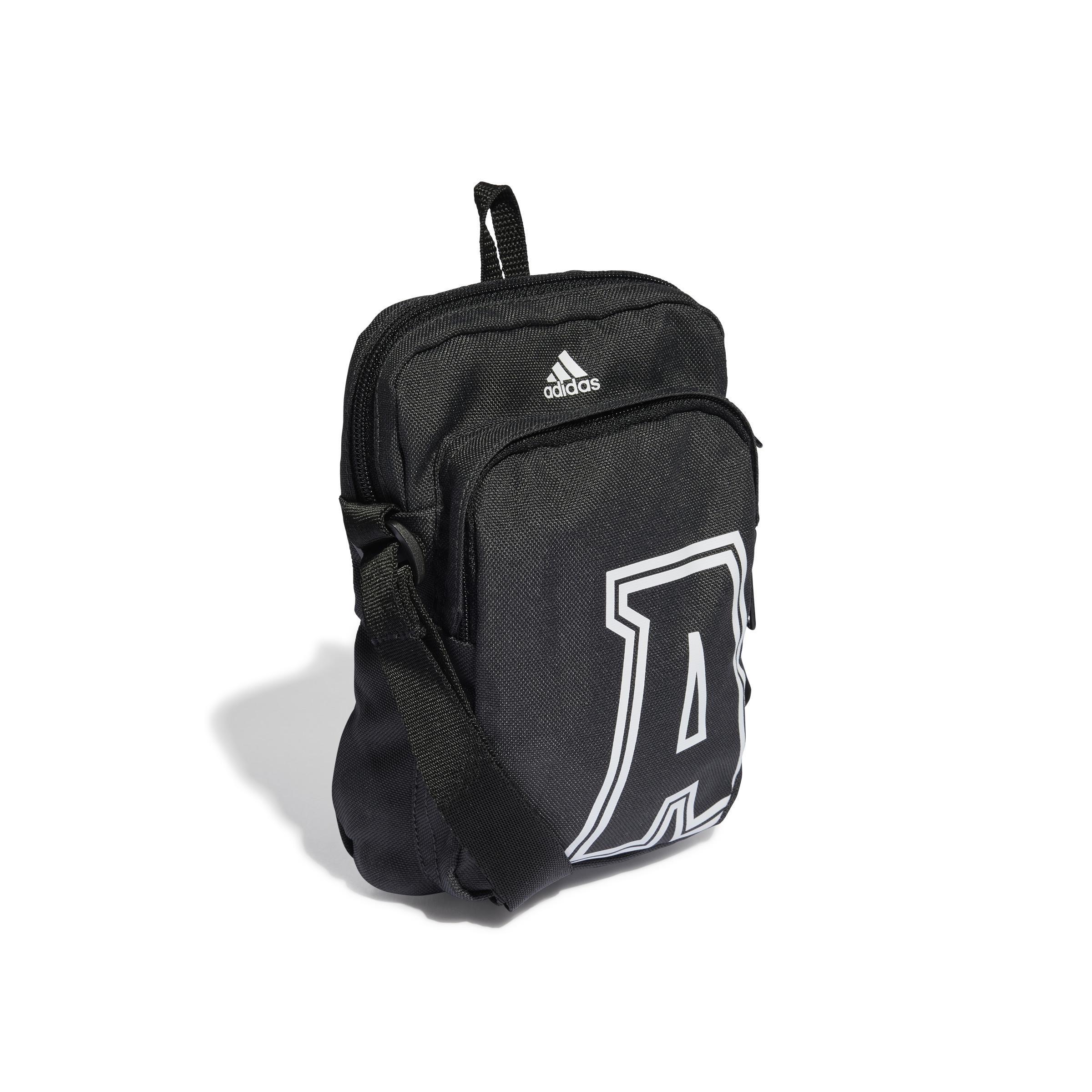 Black Initial Print Sling Bag, No Color, large image number 1