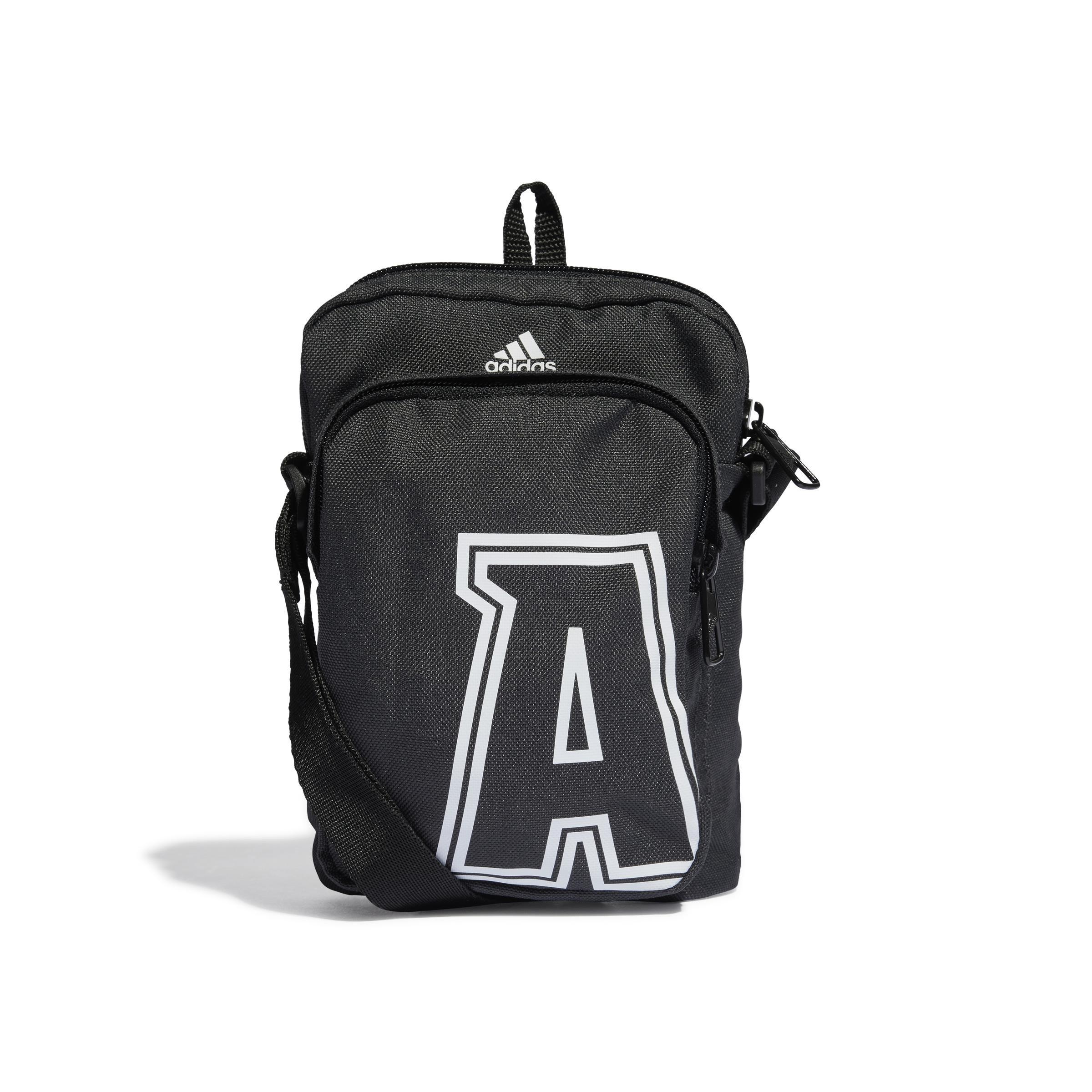 Black Initial Print Sling Bag, No Color, large image number 2
