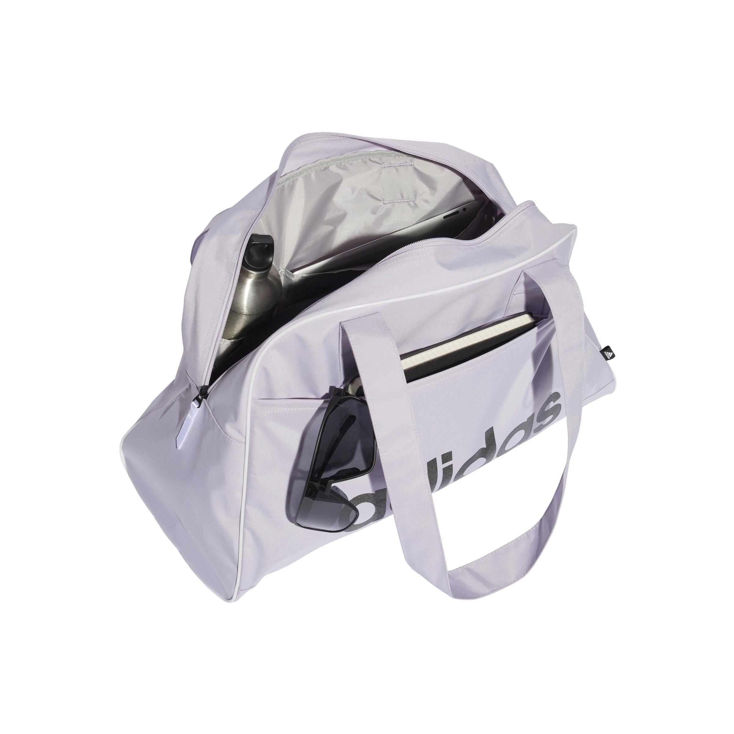 Grey Linear Bowling Bag, No Color, large image number 0
