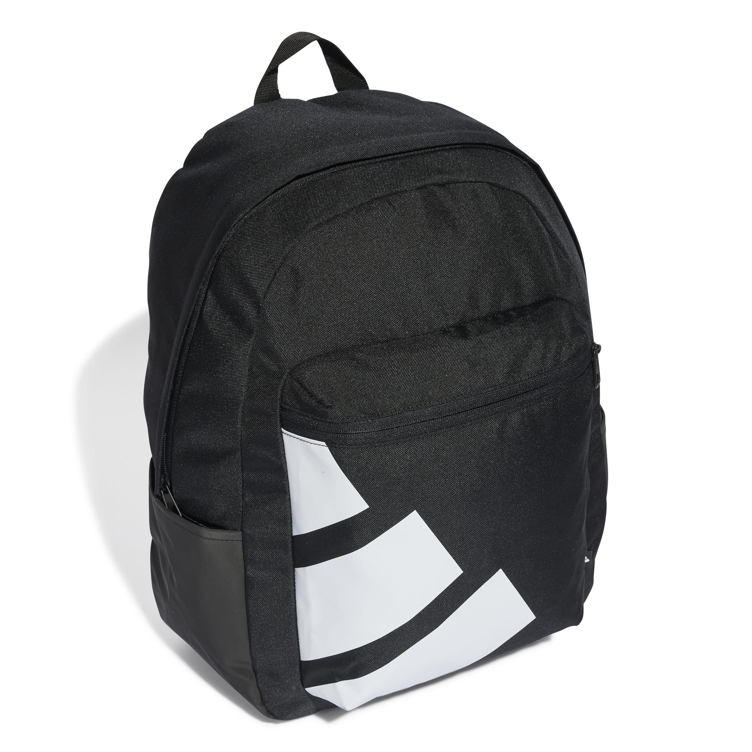 Black Printed Backpack, No Color, large image number 0
