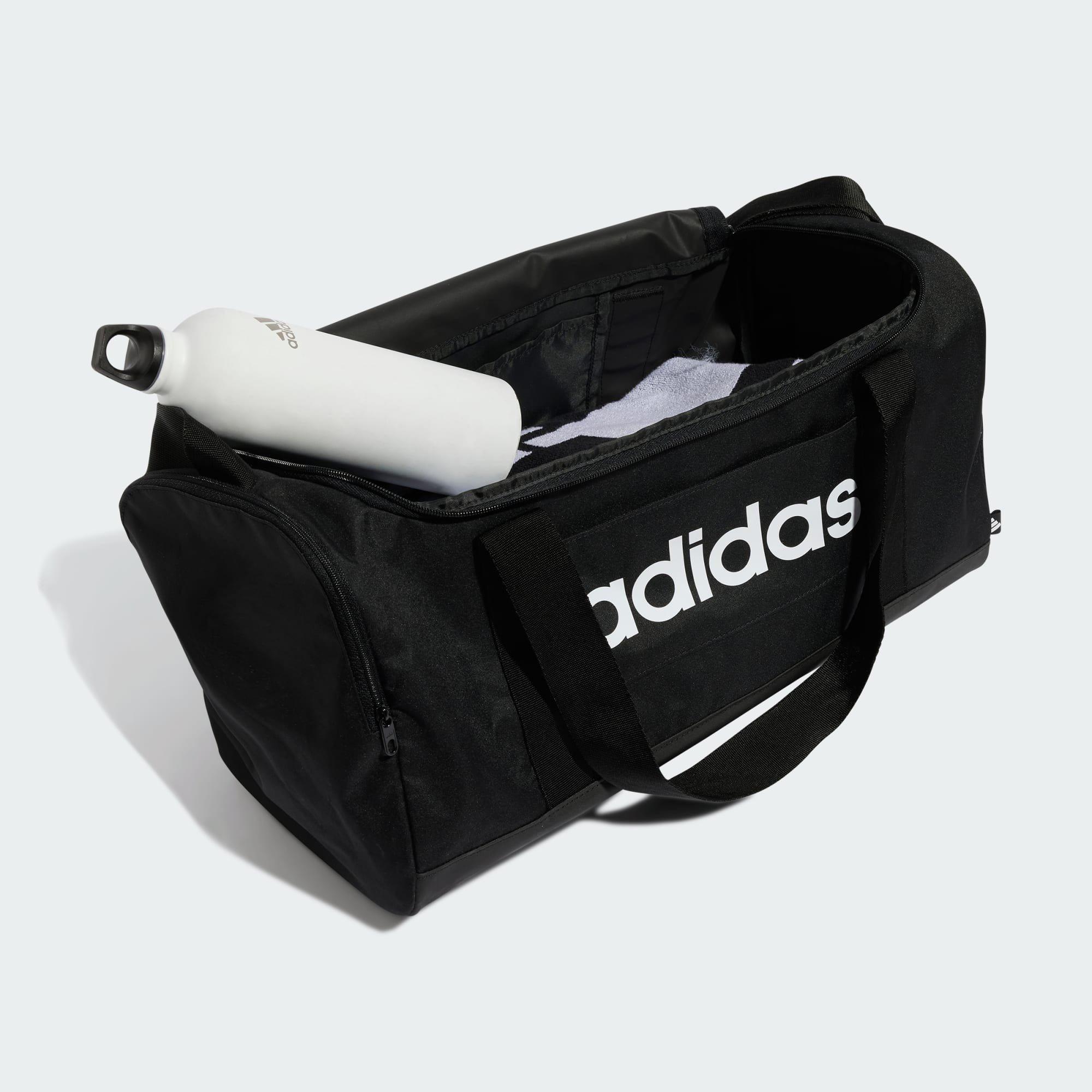 Black Linear Duffel Bag Small, No Color, large image number 2