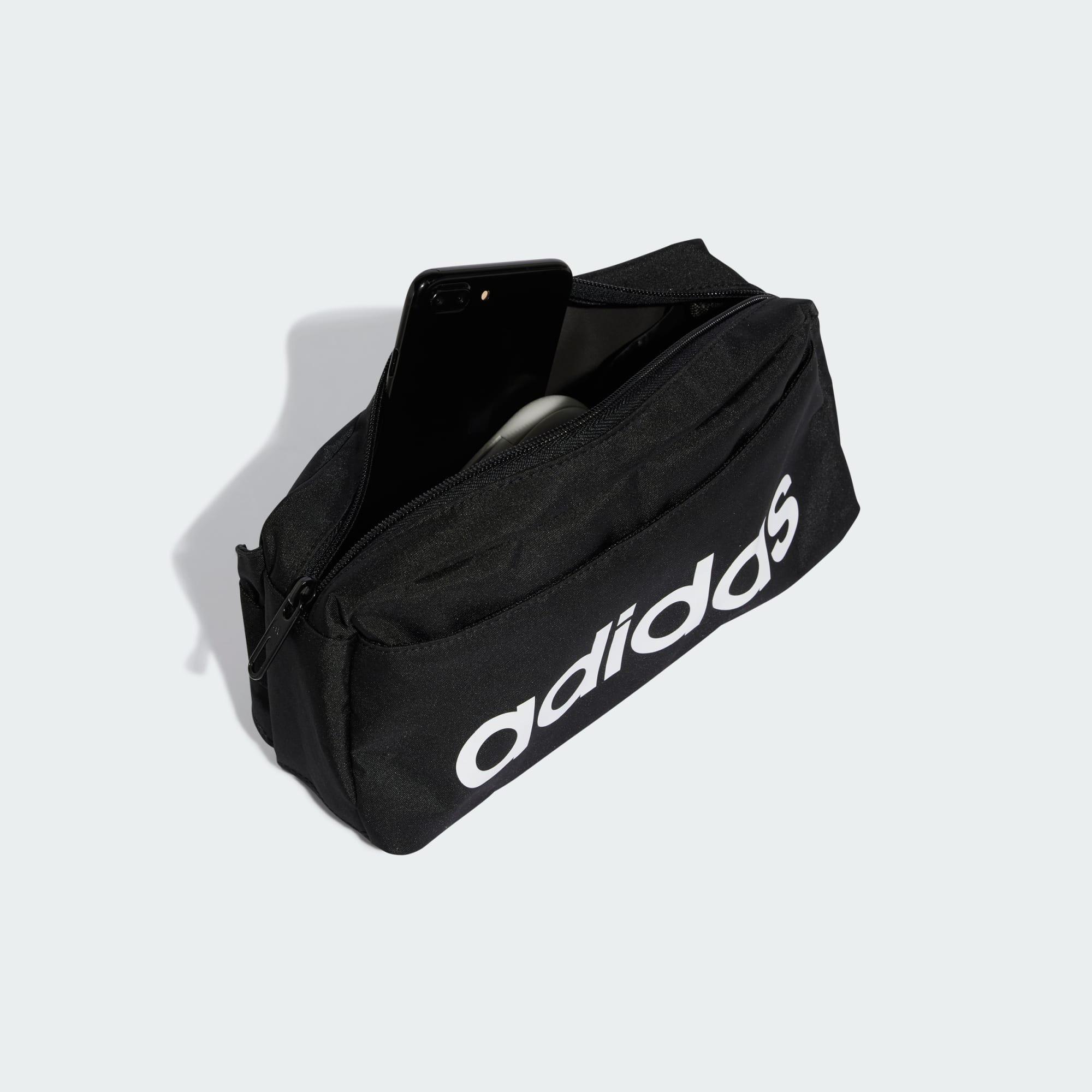Black Linear Bum Bag, No Color, large image number 2