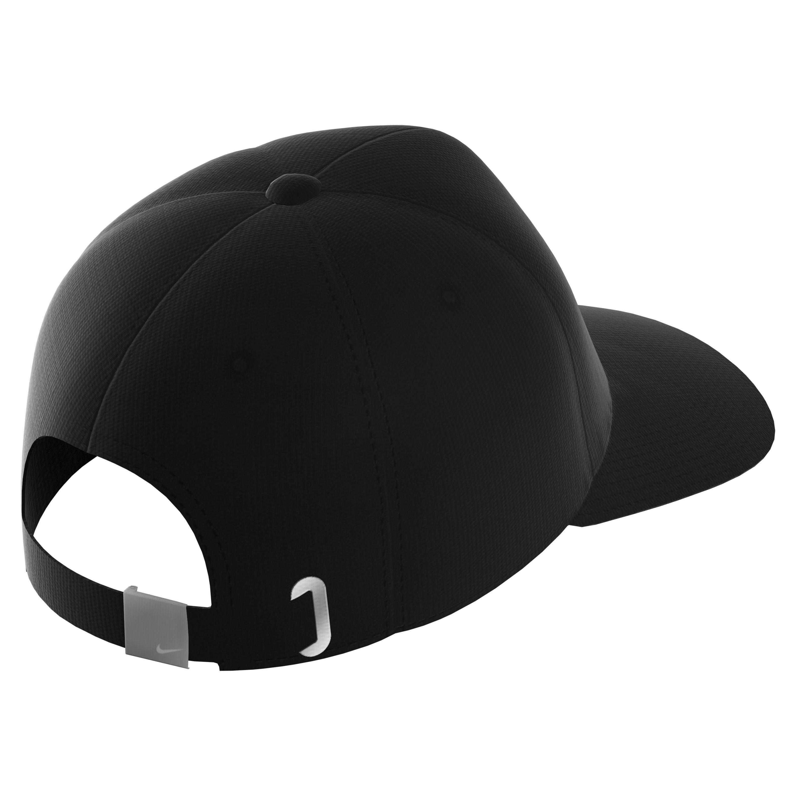 Black Curve Brim Cap, A205_000, large image number 1
