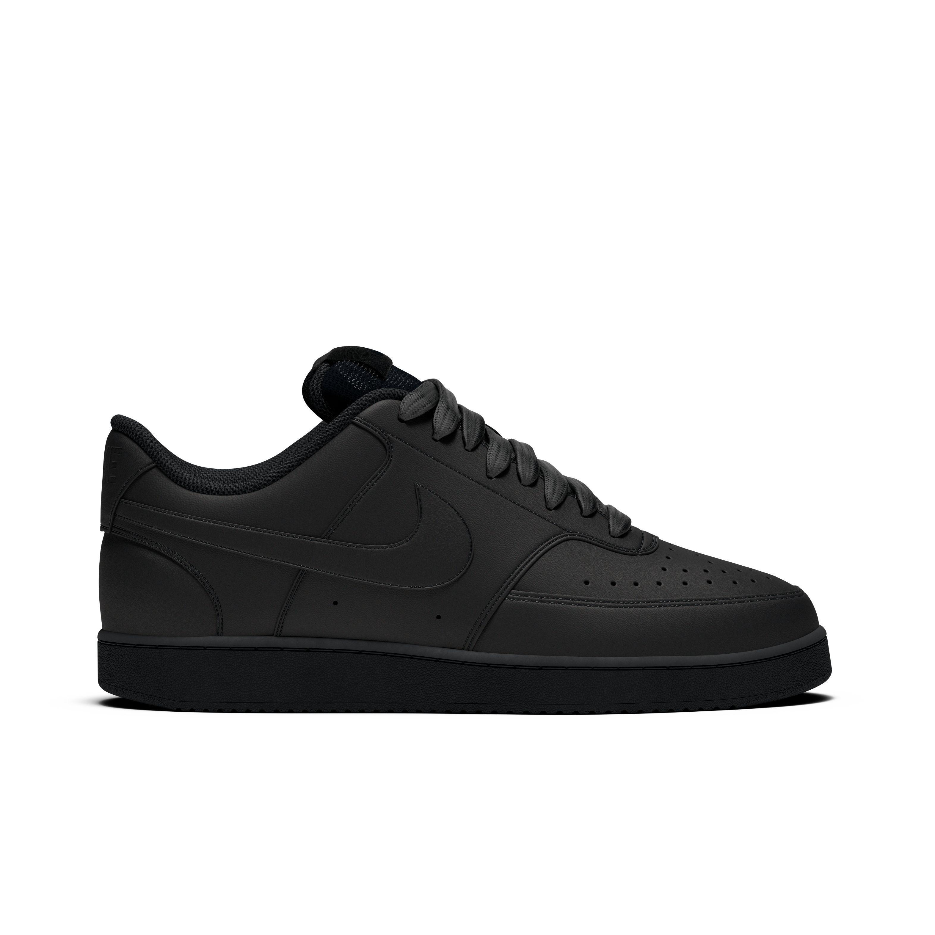 Black Court Vision Low Sneakers, , large image number 1