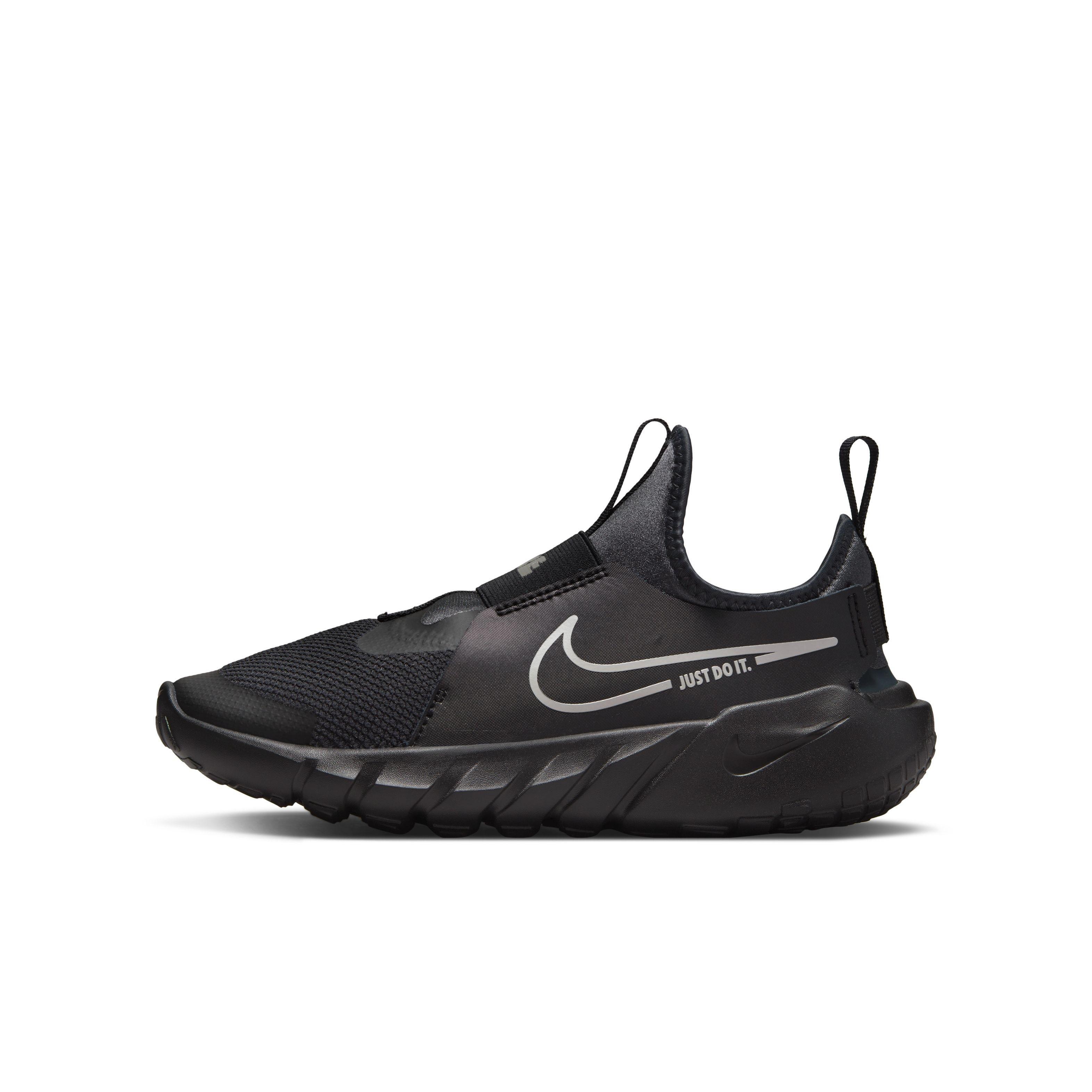 Black Flex Runner Sneakers, Unisex Kids, , large image number 1