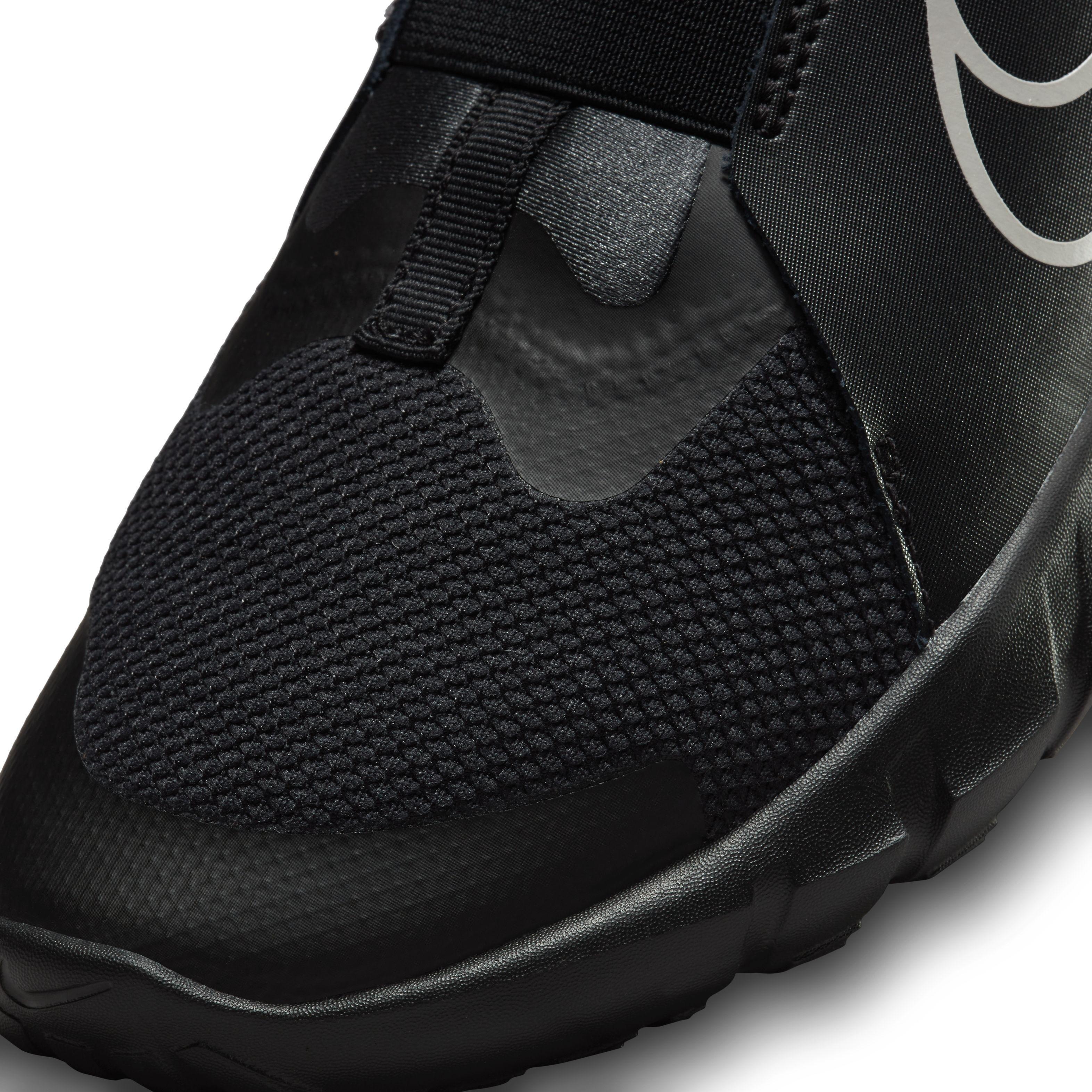 Black Flex Runner Sneakers, Unisex Kids, , large image number 8