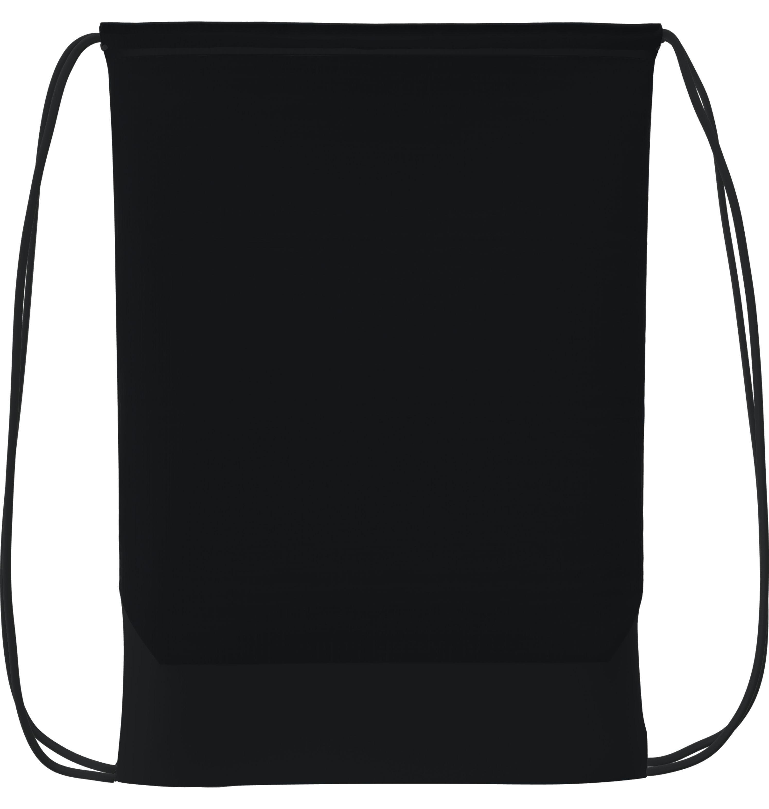 Black Drawstring Bag, A205_000, large image number 1