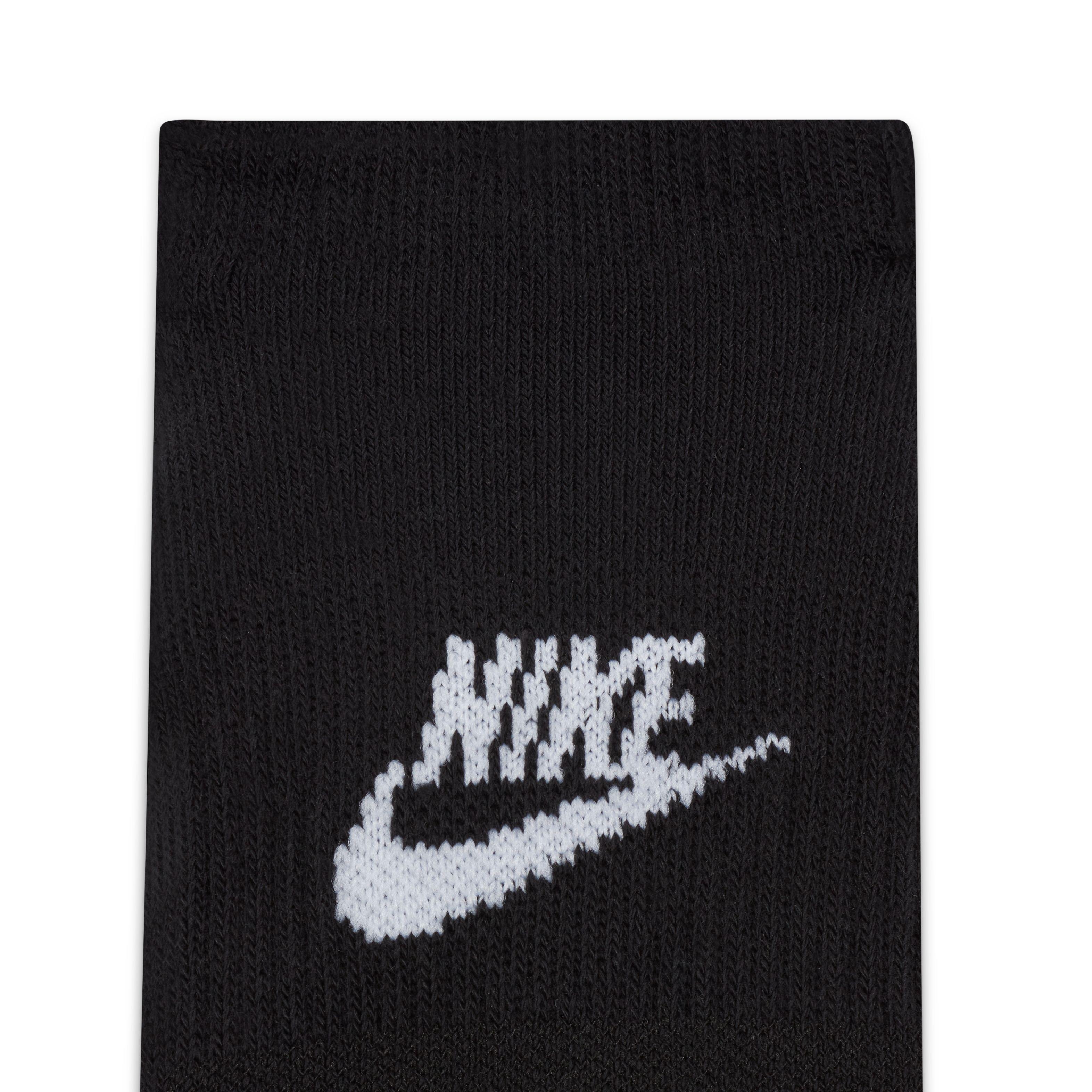 Black Printed Socks, Set Of 3, , large image number 6