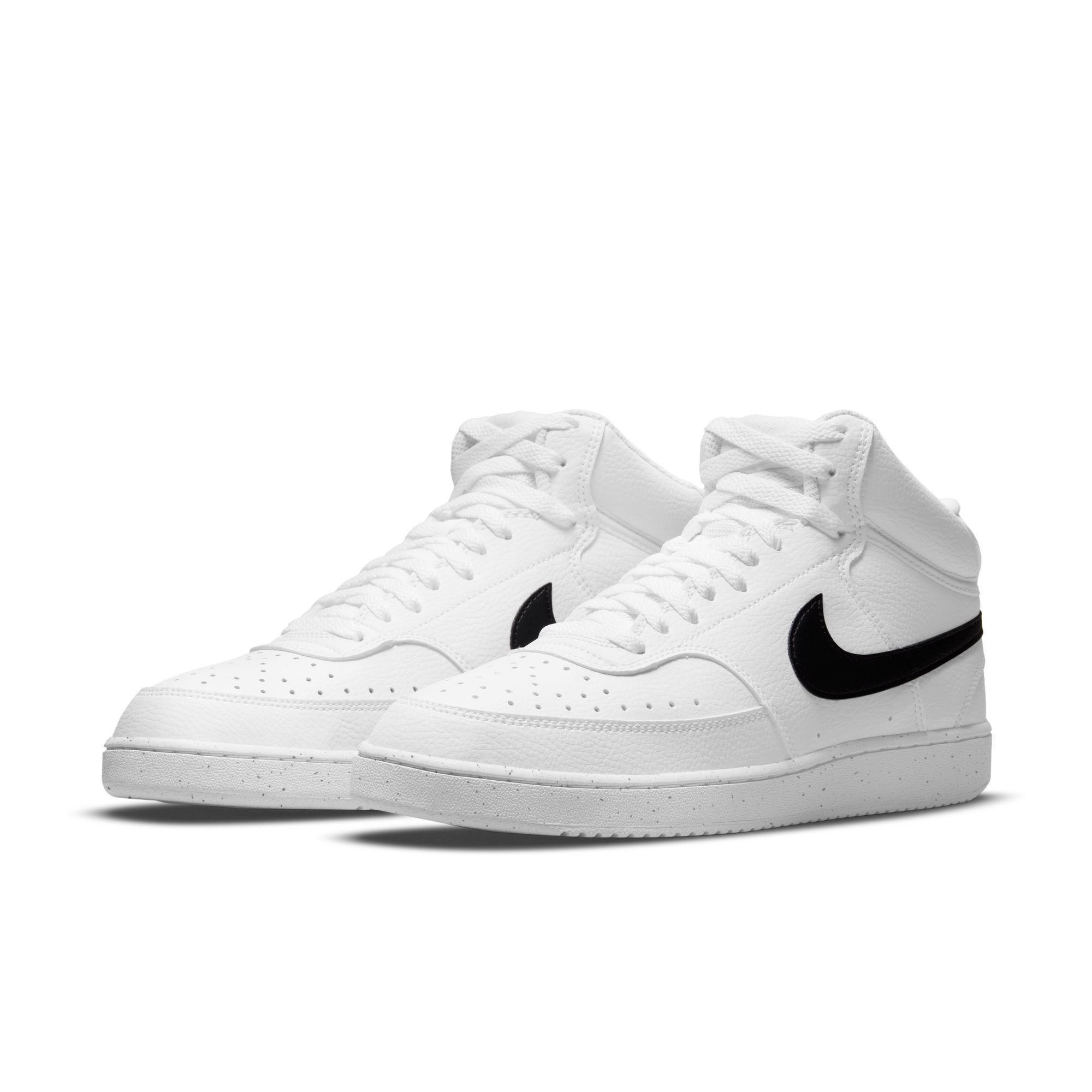 White Court Vision Mid Sneakers, , large image number 1