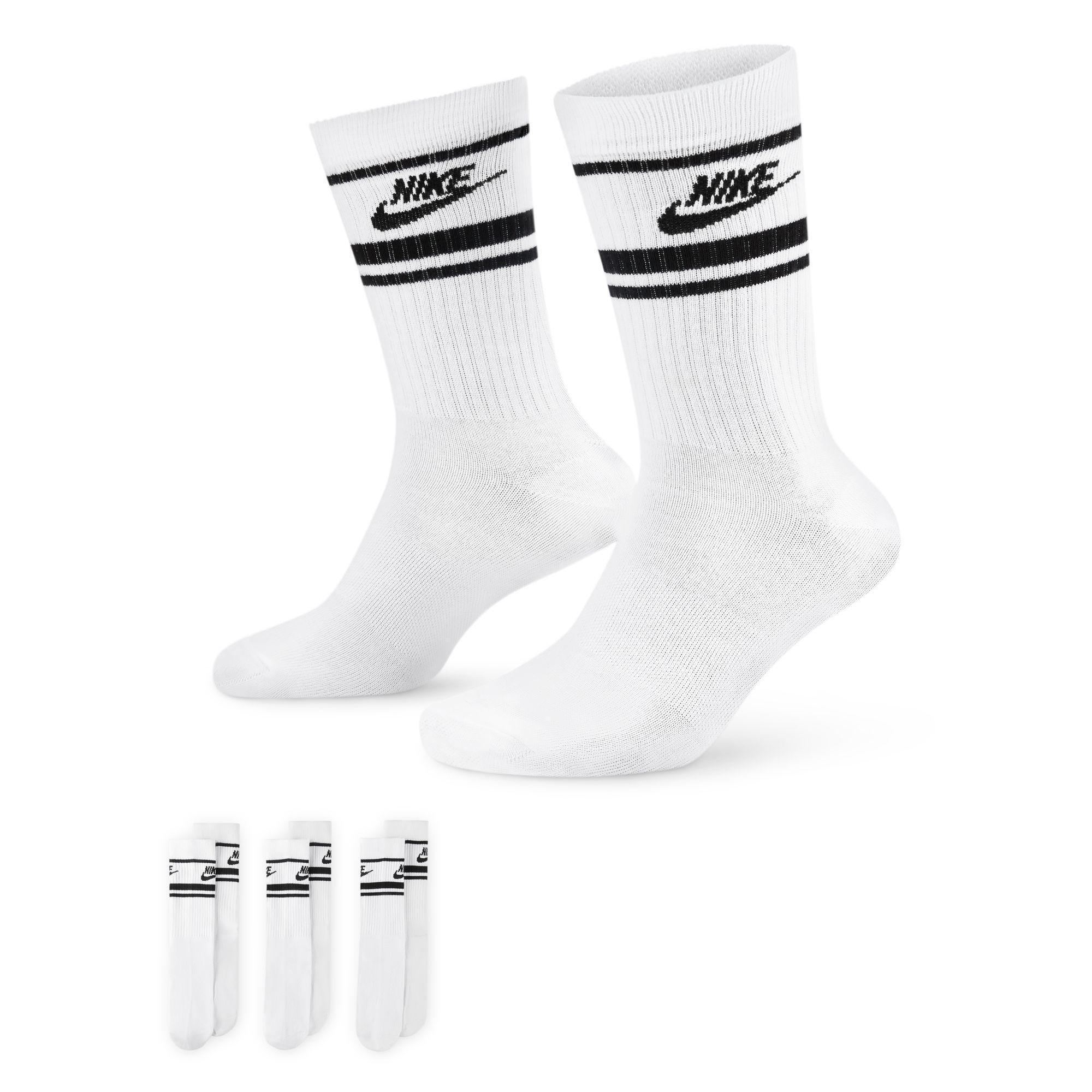 White Long Socks, Set Of 3, , large image number 1
