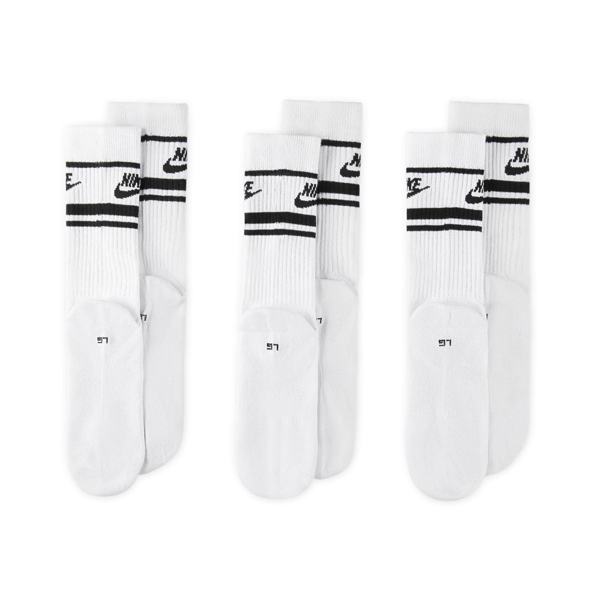 White Long Socks, Set Of 3, , large image number 2