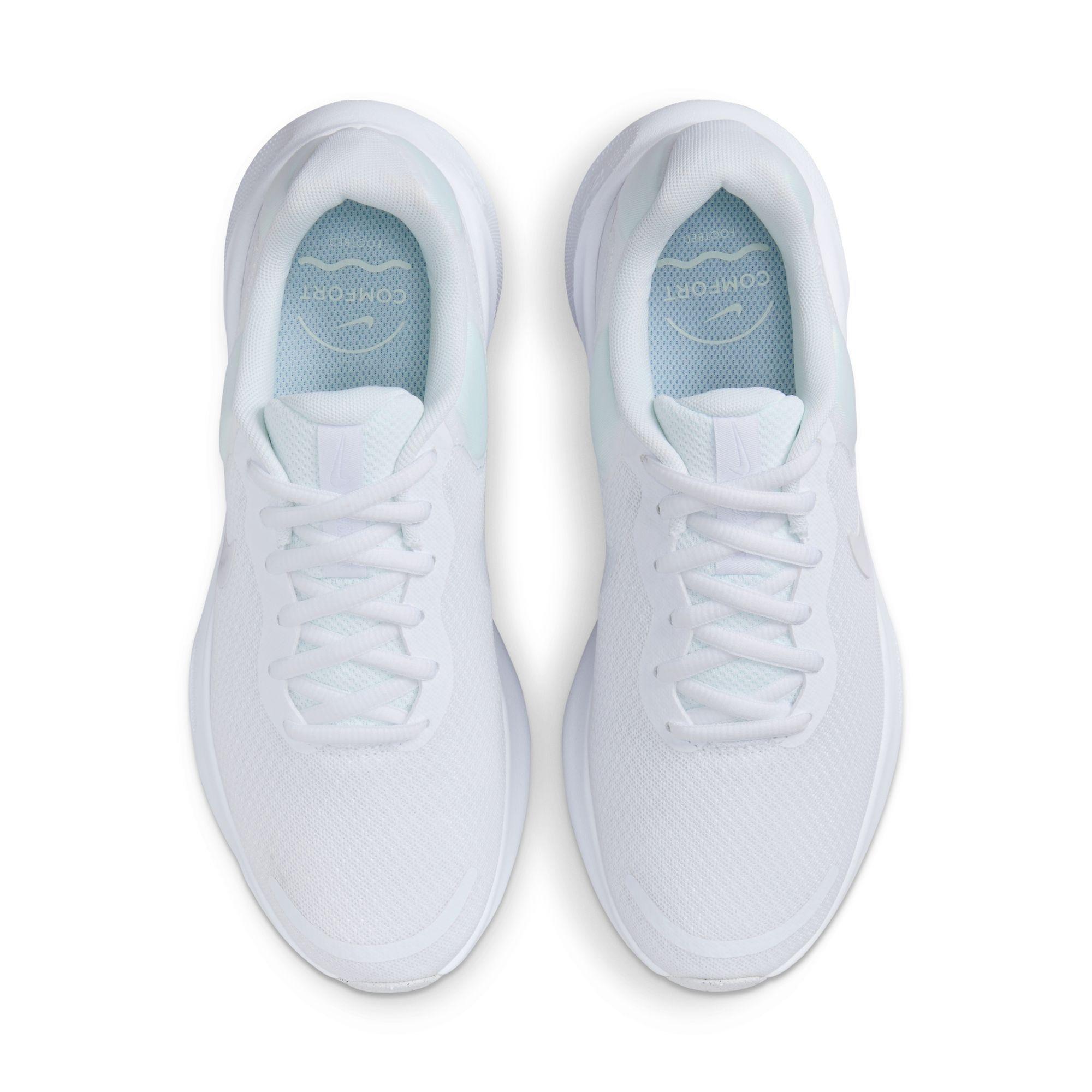 White Nike Revolution Sneakers, , large image number 8