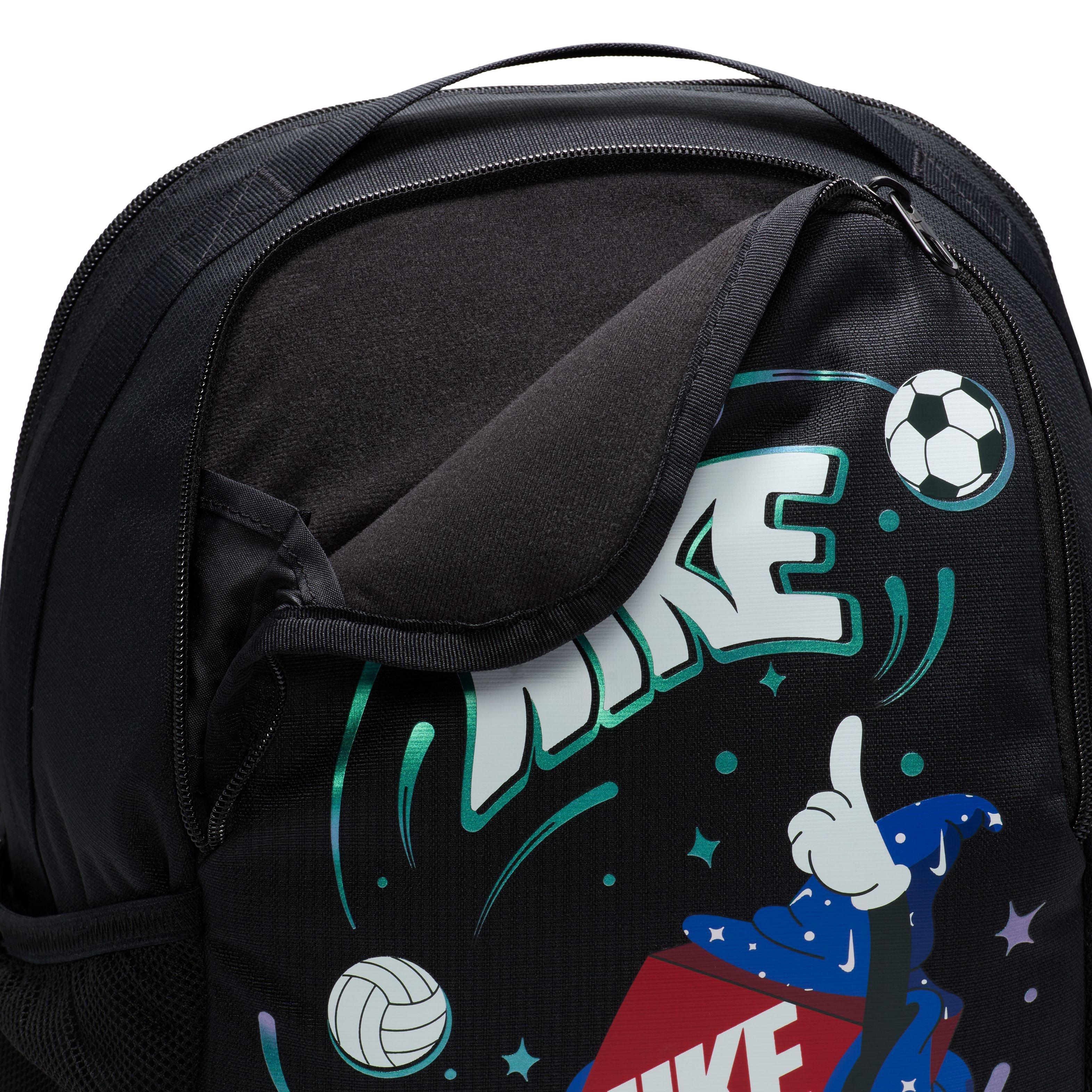 Black Printed Essential Backpack, A205_000, large image number 6