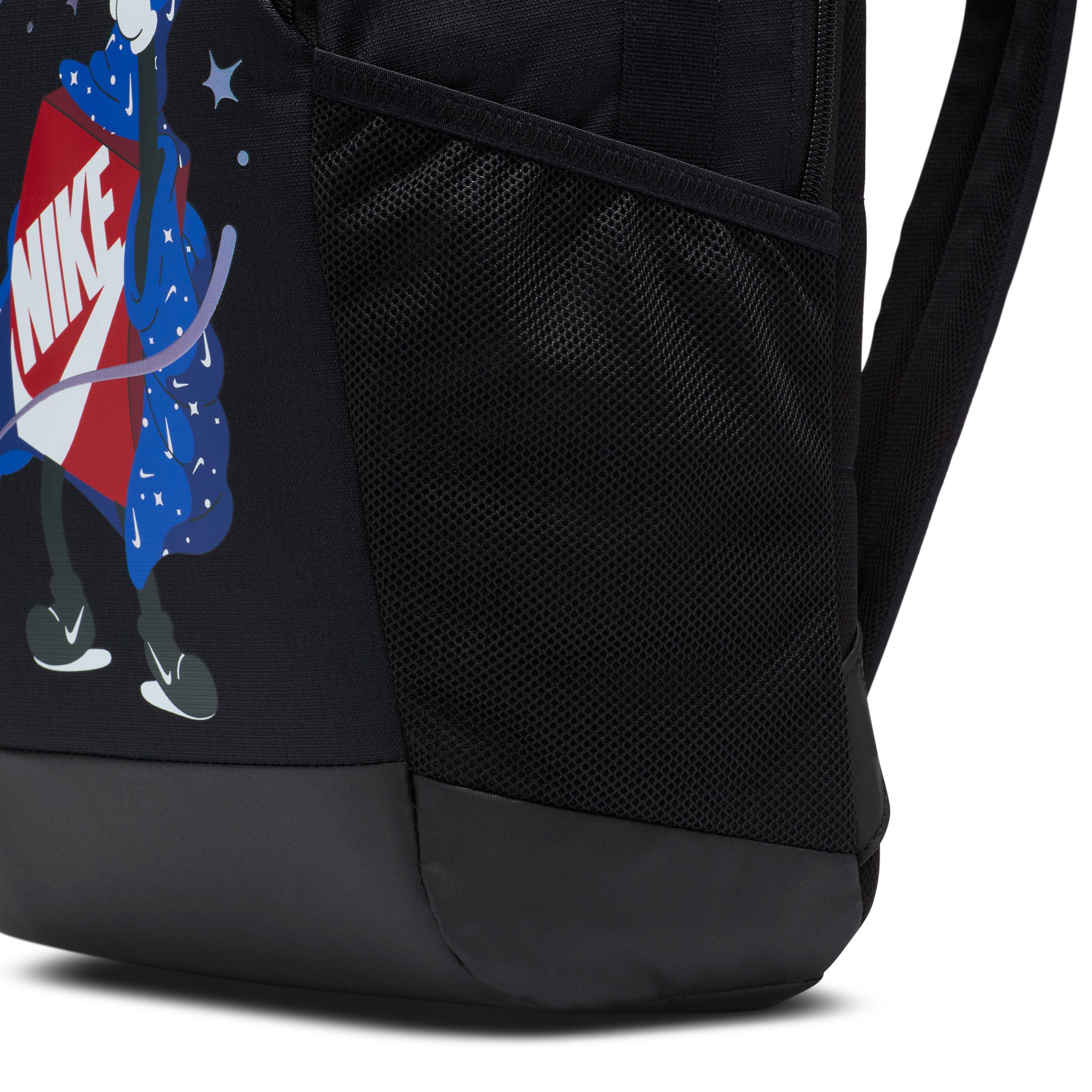 Black Printed Essential Backpack, A205_000, large image number 7