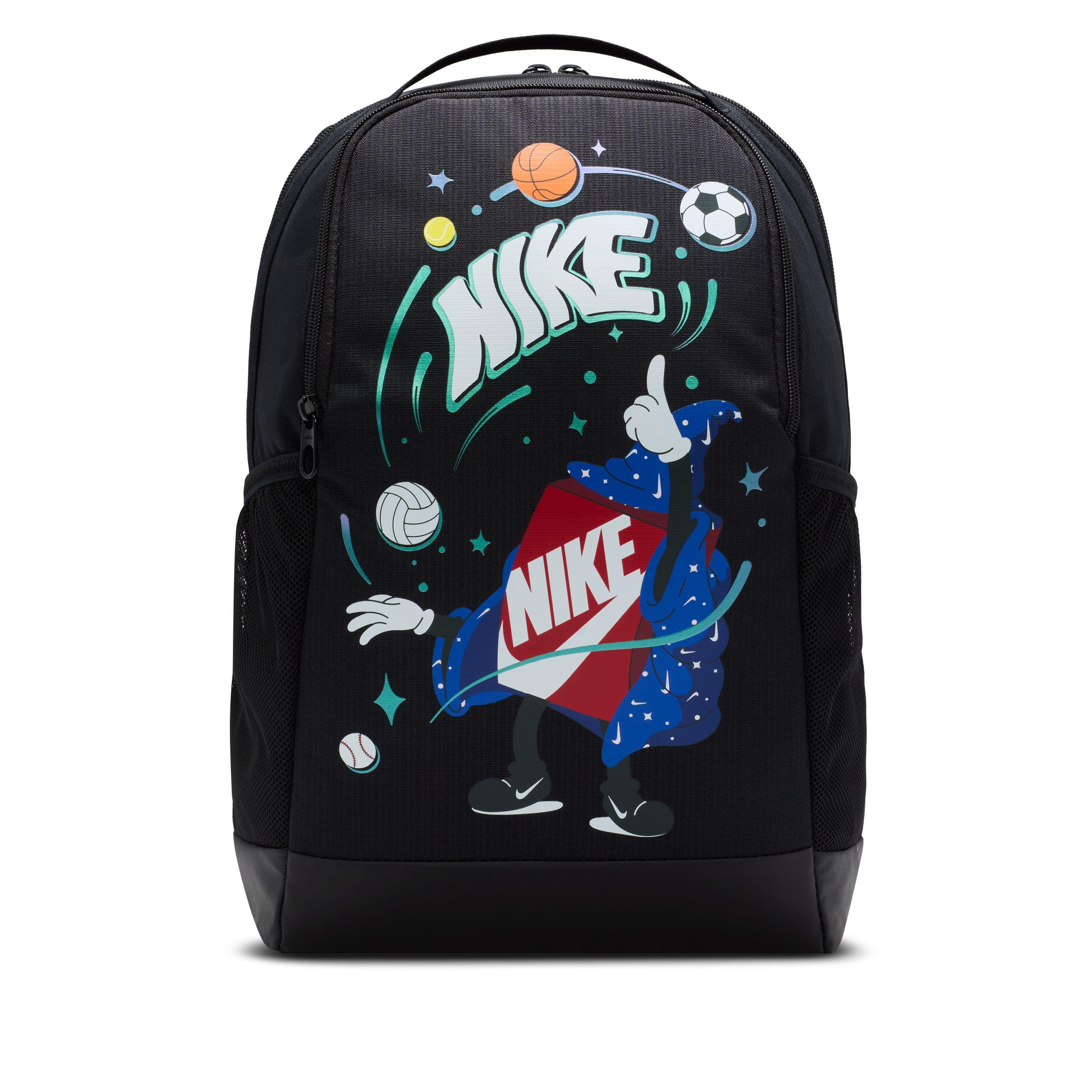 Black Printed Essential Backpack, A205_000, large image number 8