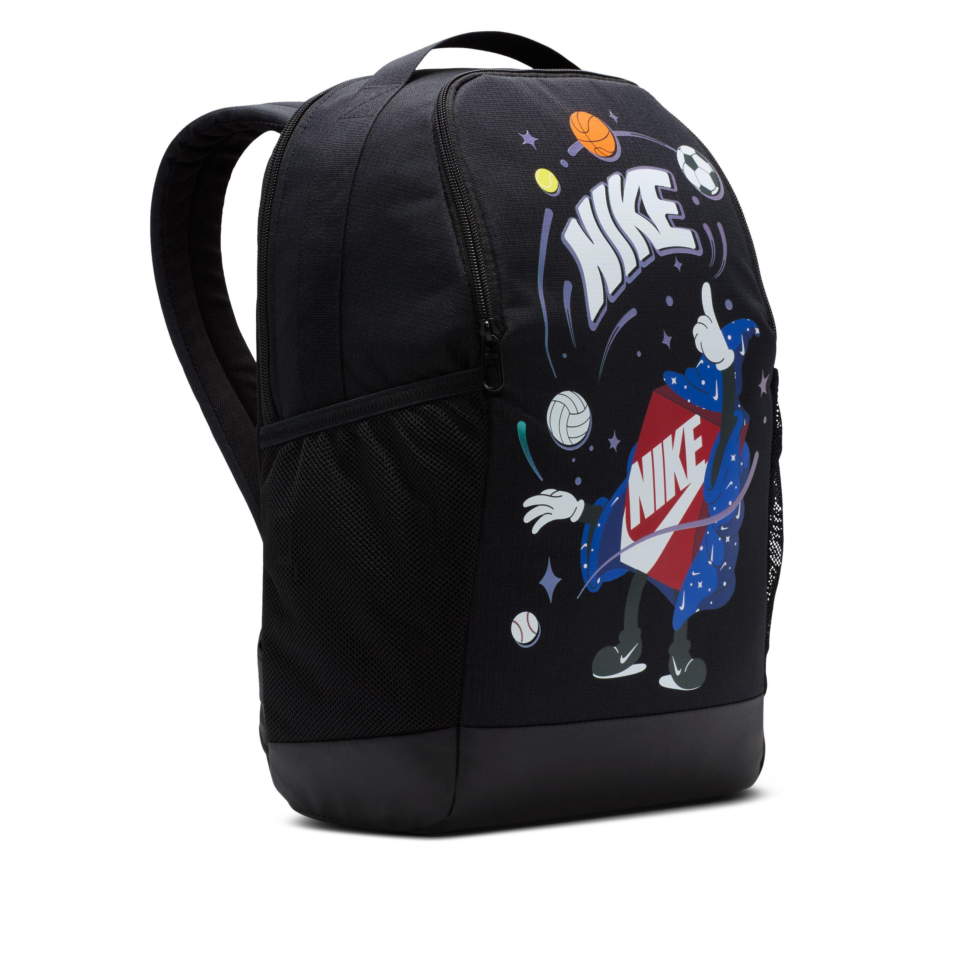 Black Printed Essential Backpack, A205_000, large image number 11
