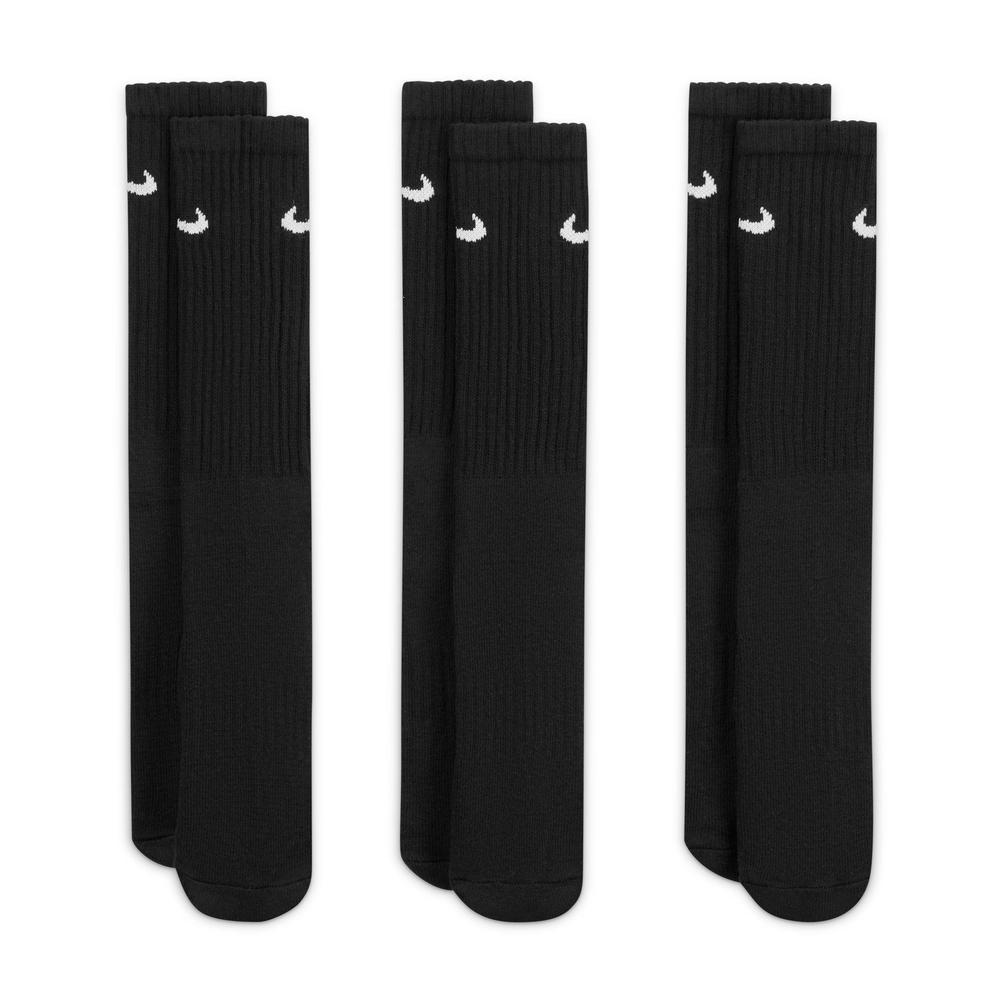 Black Long Socks, Set Of 3, , large image number 4
