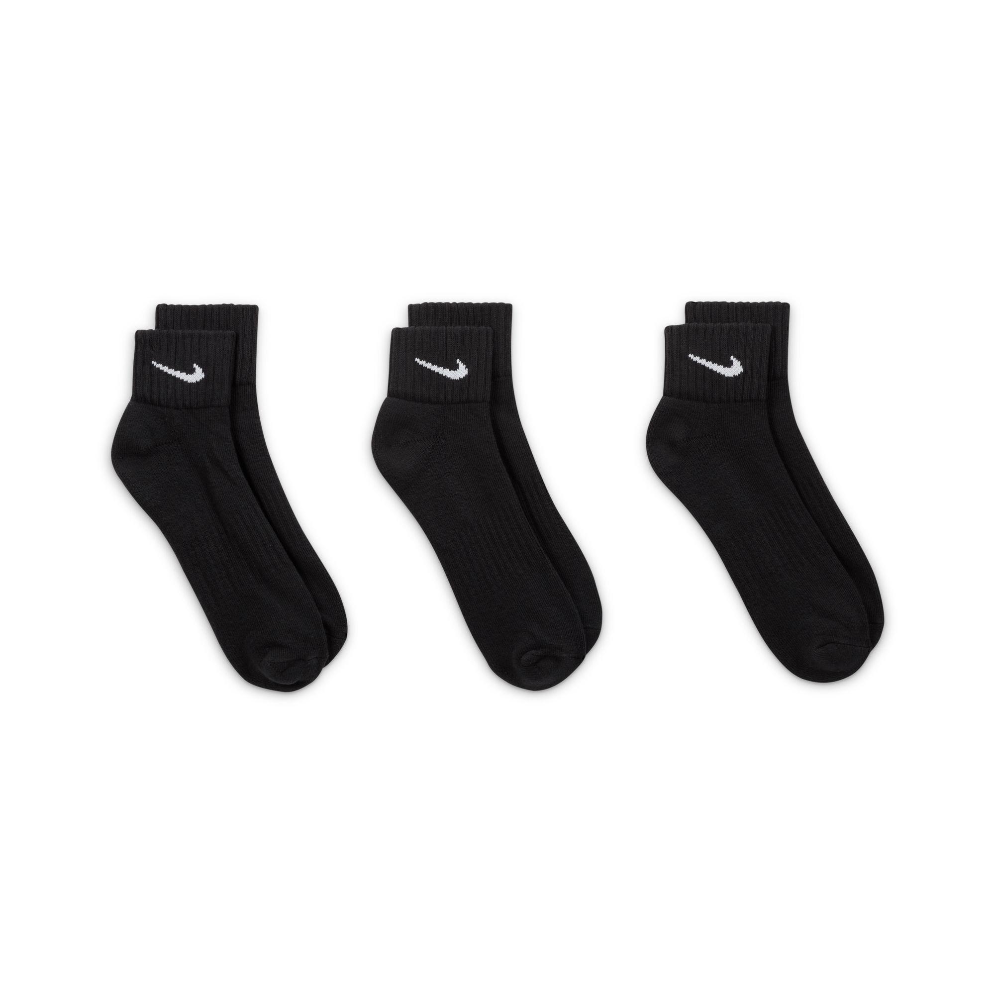 Black Short Socks, Set Of 3, , large image number 4