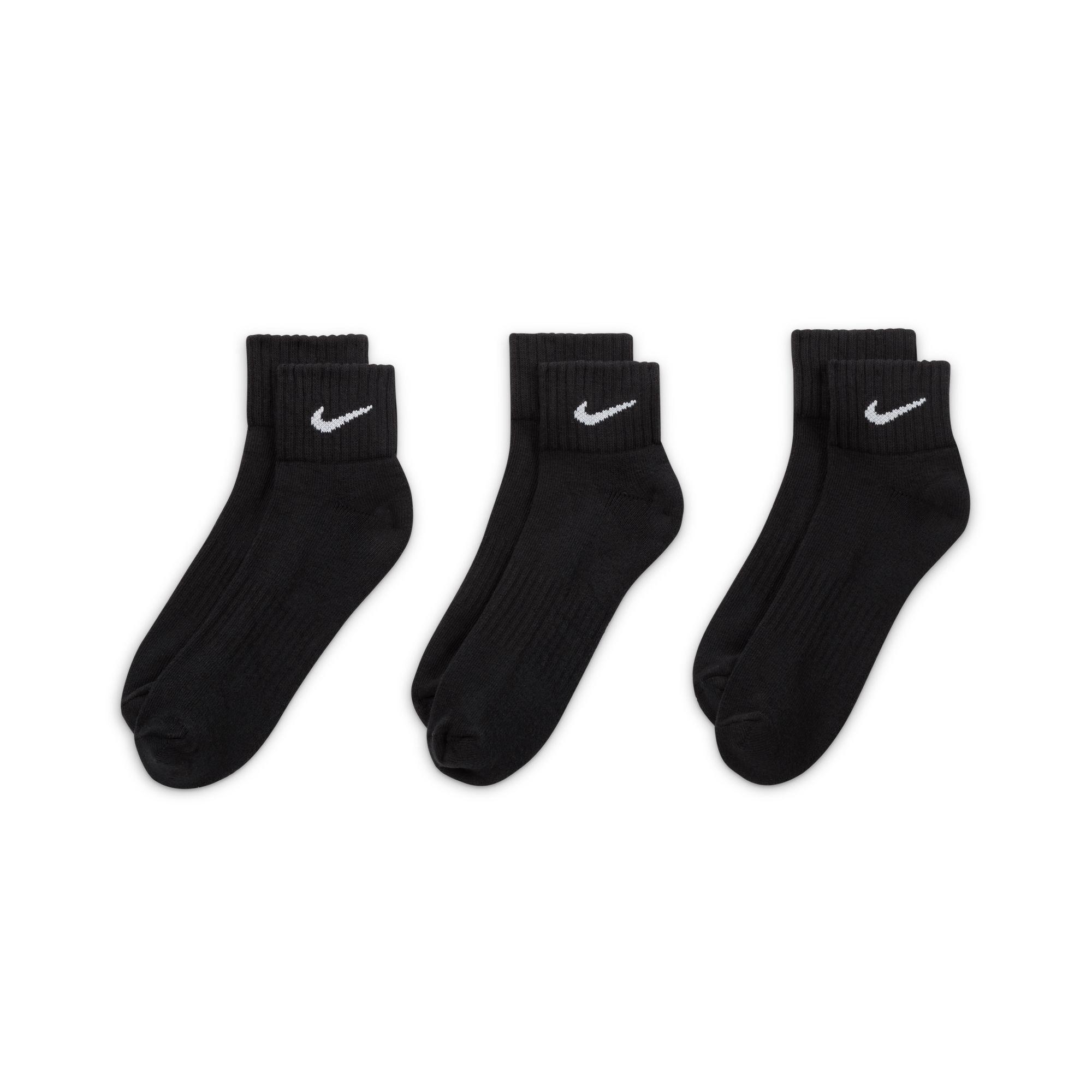Black Short Socks, Set Of 3, , large image number 6