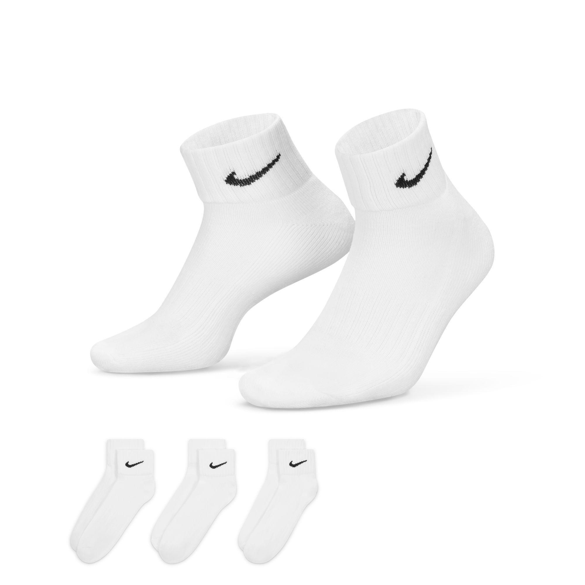 White Short Socks, Set Of 3, , large image number 5